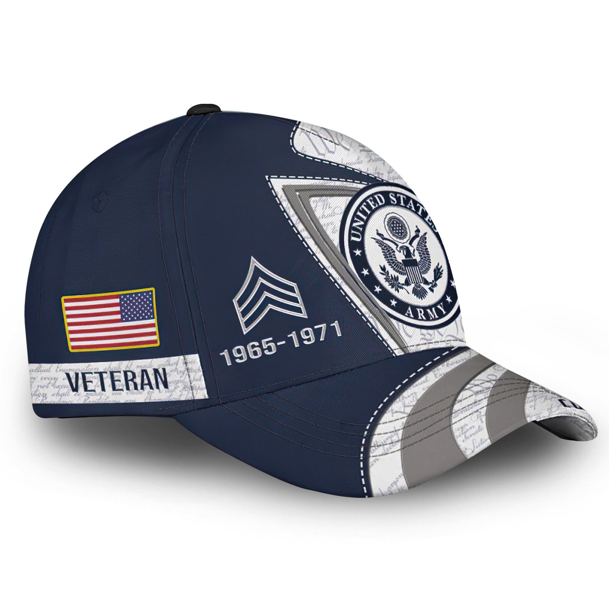 Premium US Army Cap VPVC000164, Custom Name, Rank, Year, Gifts For Army Veteran, Best Gifts On Father's Day, Armed Forces Day, Independence Day, Veterans Day.