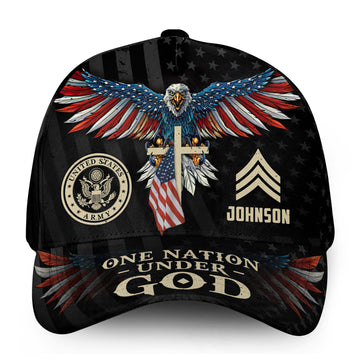 Premium Custom US Army Cap VPVC000165, Gifts For Army Veteran, Best Gifts On Father's Day, Armed Forces Day, Independence Day, Veterans Day.