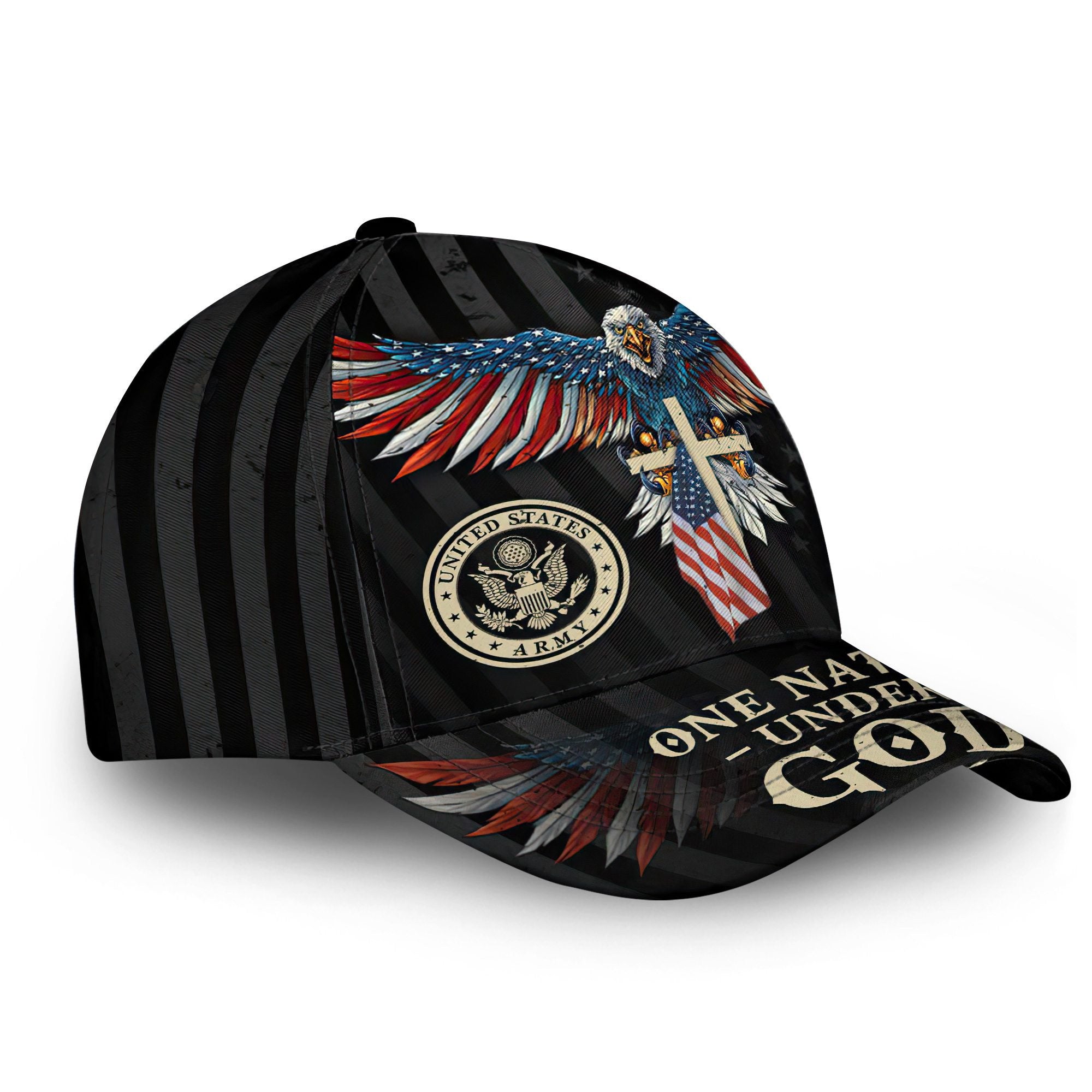 Premium Custom US Army Cap VPVC000165, Gifts For Army Veteran, Best Gifts On Father's Day, Armed Forces Day, Independence Day, Veterans Day.