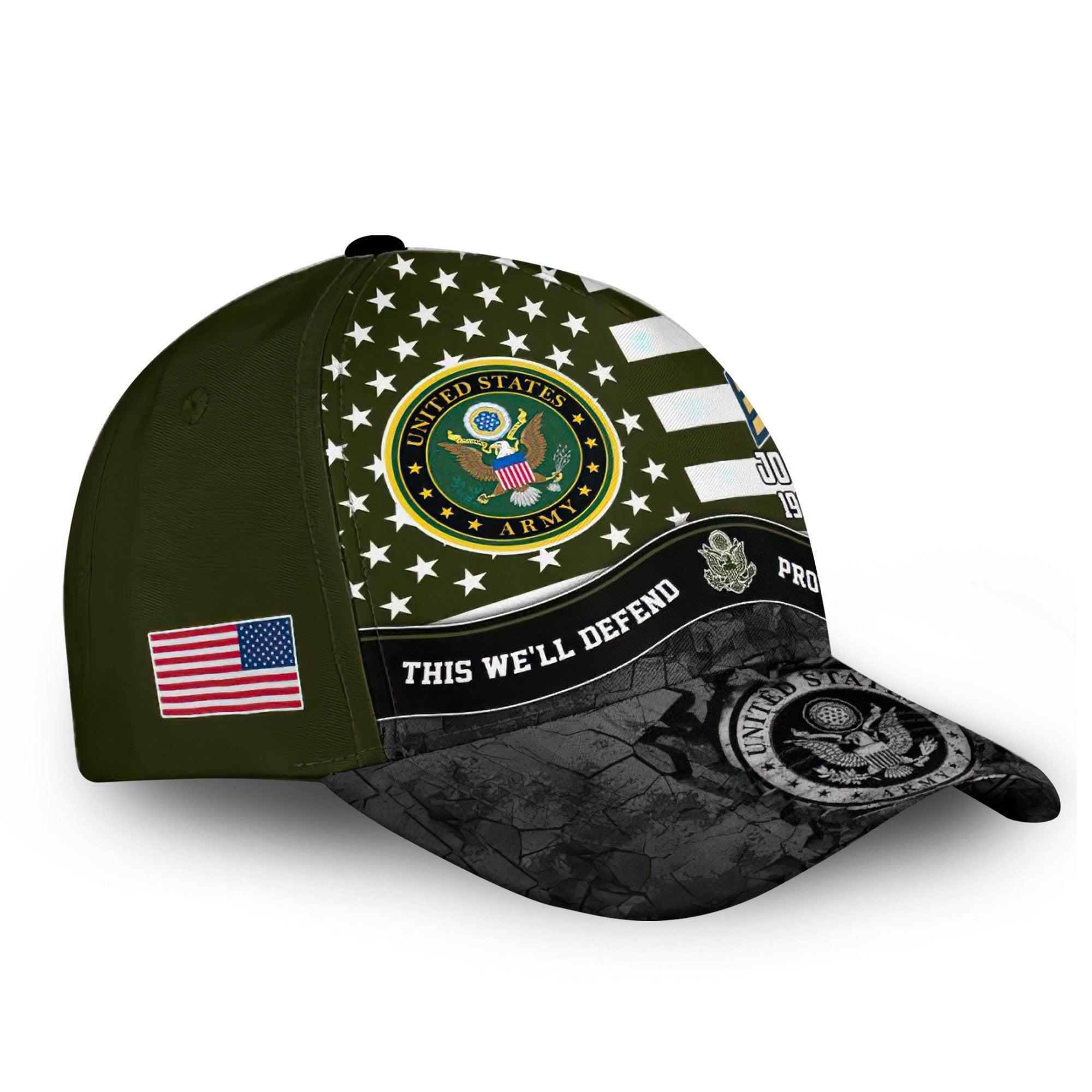 Premium US Army Cap VPVC000166, Custom Name, Rank, Year, Gifts For Army Veteran, Best Gifts On Father's Day, Armed Forces Day, Independence Day, Veterans Day.