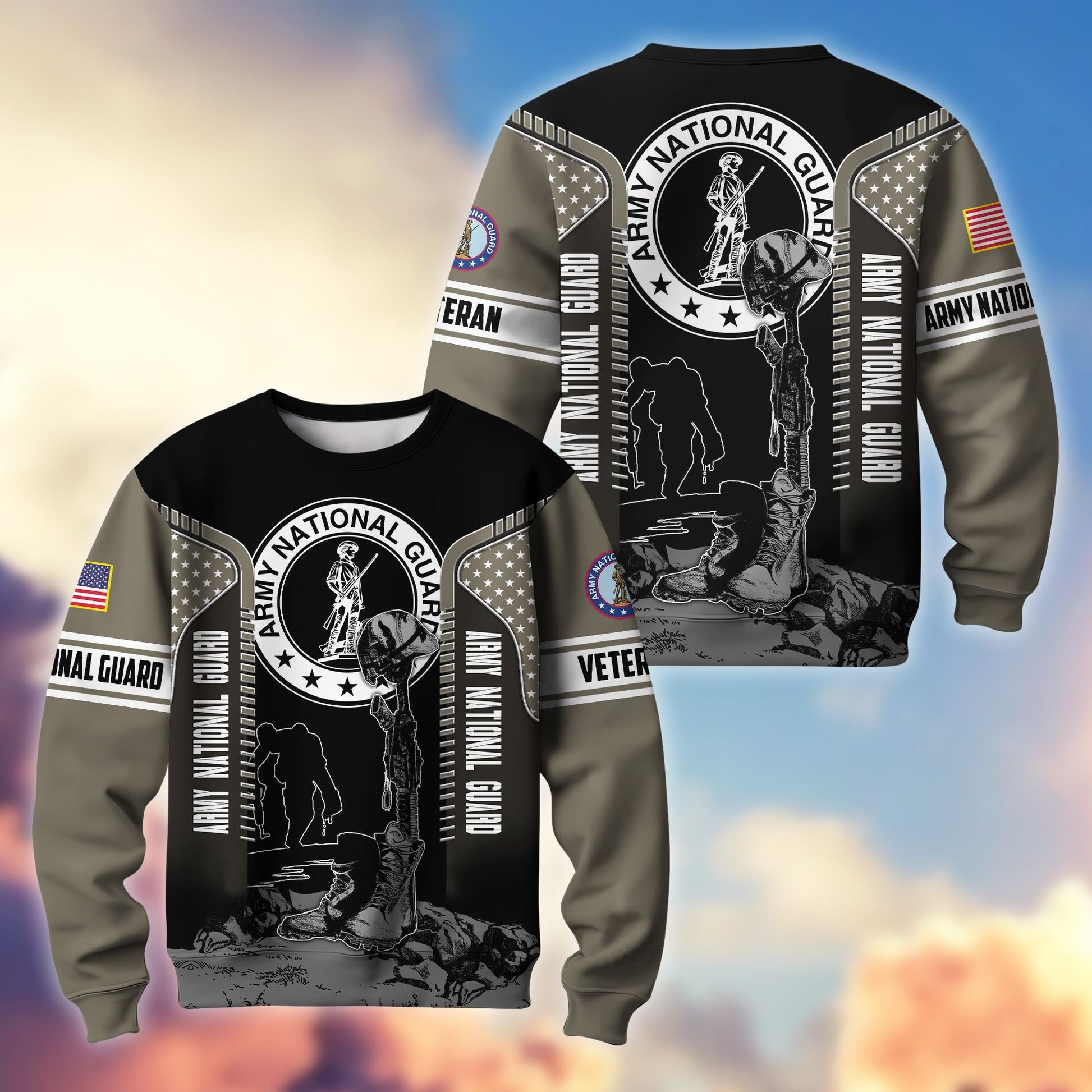 Premium US Veterans Sweatshirt BPHN170213, Gifts For US Veterans, Gifts On Father's Day, Memorial Day, Armed Forces Day, Independence Day, Veterans Day.