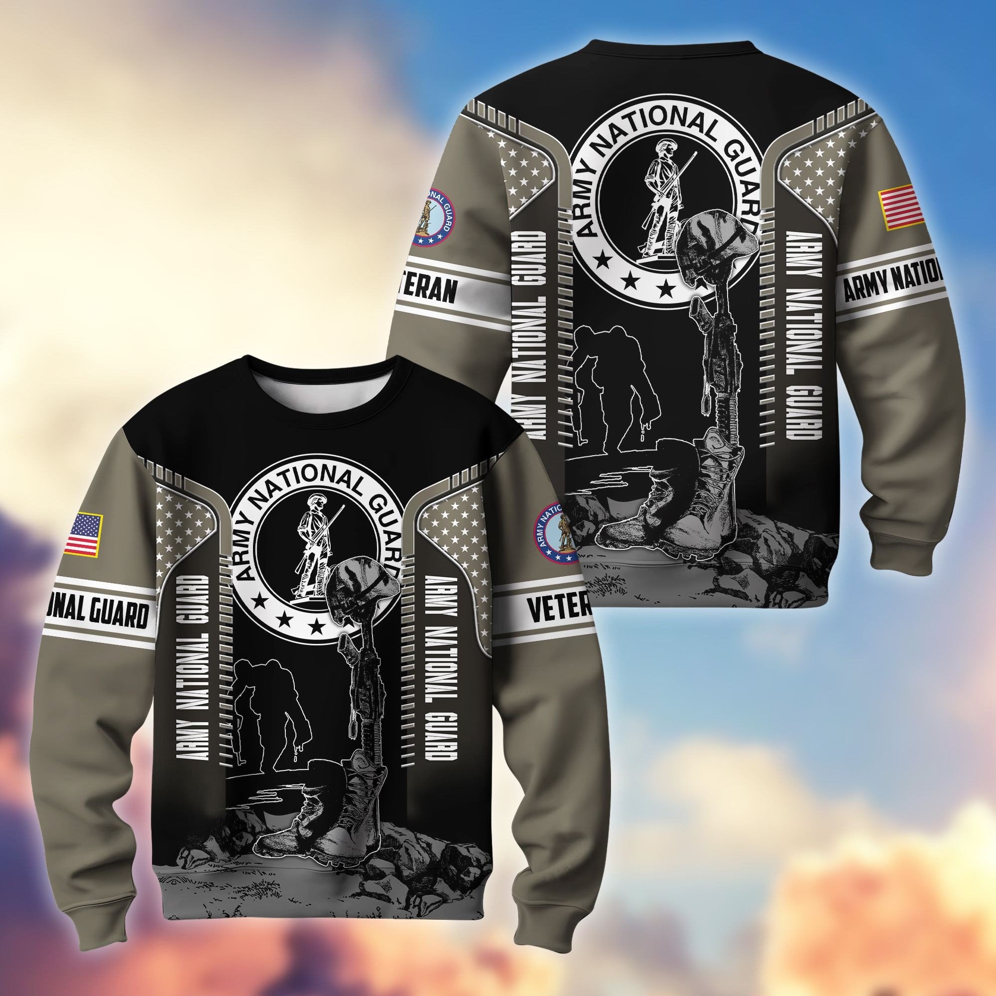 Premium US Veterans Sweatshirt BPHN170213, Gifts For US Veterans, Gifts On Father's Day, Memorial Day, Armed Forces Day, Independence Day, Veterans Day.