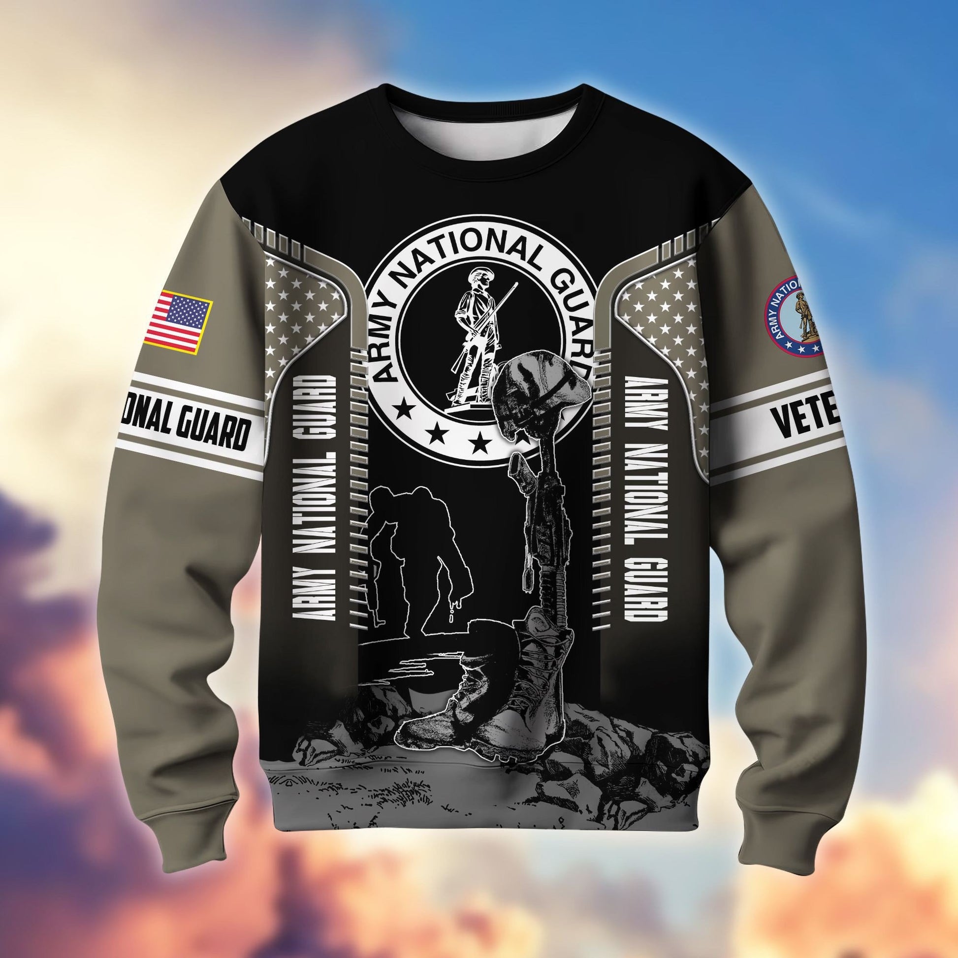 Premium US Veterans Sweatshirt BPHN170213, Gifts For US Veterans, Gifts On Father's Day, Memorial Day, Armed Forces Day, Independence Day, Veterans Day.