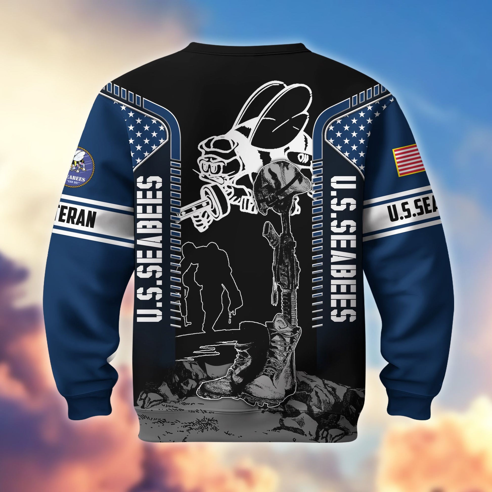 Premium US Veterans Sweatshirt BPHN170213, Gifts For US Veterans, Gifts On Father's Day, Memorial Day, Armed Forces Day, Independence Day, Veterans Day.