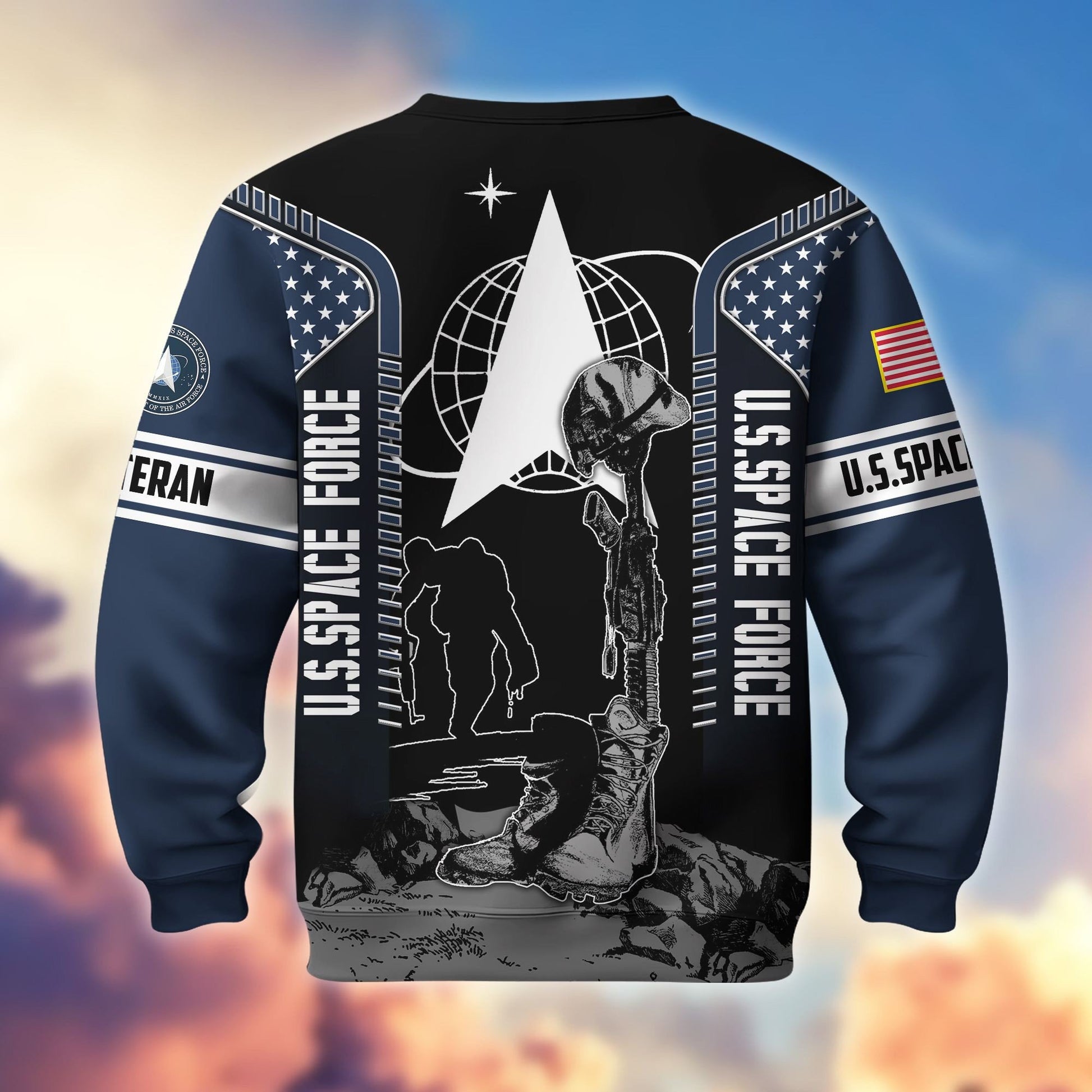 Premium US Veterans Sweatshirt BPHN170213, Gifts For US Veterans, Gifts On Father's Day, Memorial Day, Armed Forces Day, Independence Day, Veterans Day.