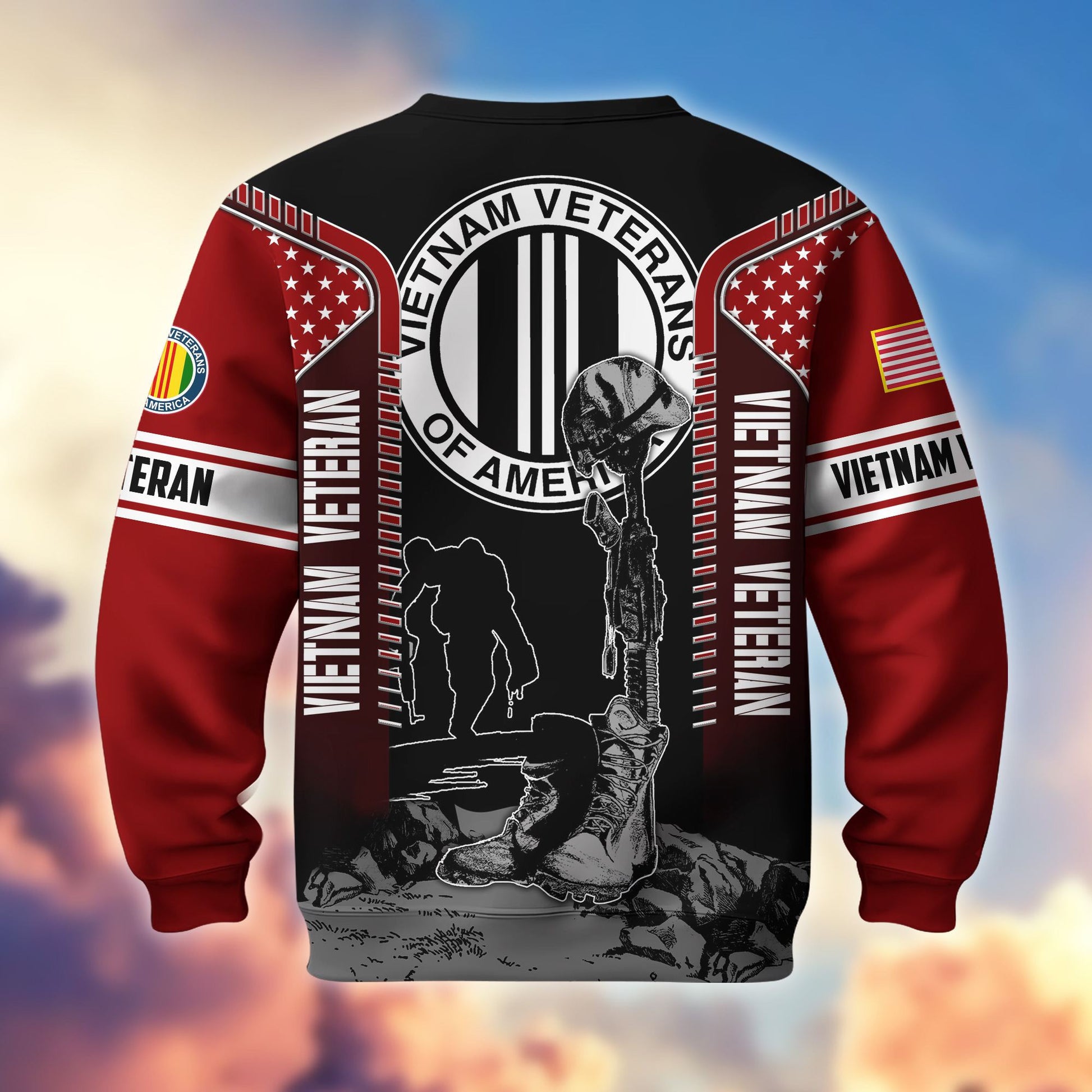 Premium US Veterans Sweatshirt BPHN170213, Gifts For US Veterans, Gifts On Father's Day, Memorial Day, Armed Forces Day, Independence Day, Veterans Day.