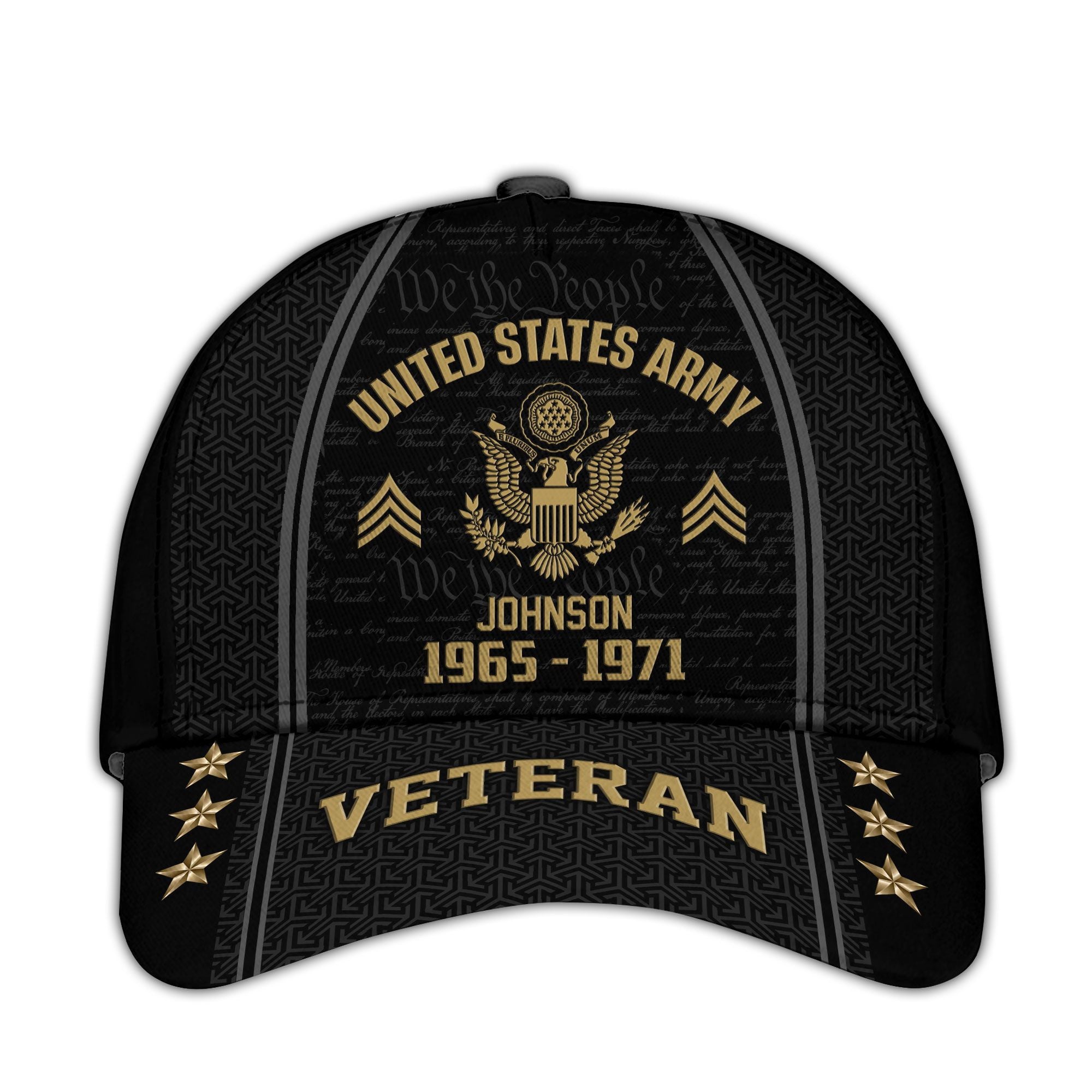 US Army Custom Cap VPVC005701, Gifts For Army Veteran, Best Gifts On Father's Day, Armed Forces Day, Independence Day, Veterans Day.