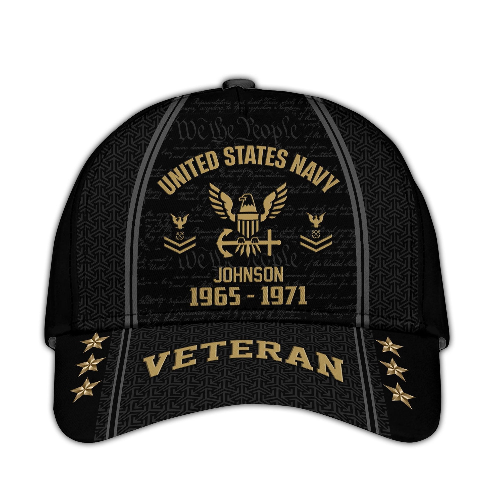 US Navy Custom Cap VPVC005702, Gifts For Navy Veteran, Best Gifts On Father's Day, Armed Forces Day, Independence Day, Veterans Day.