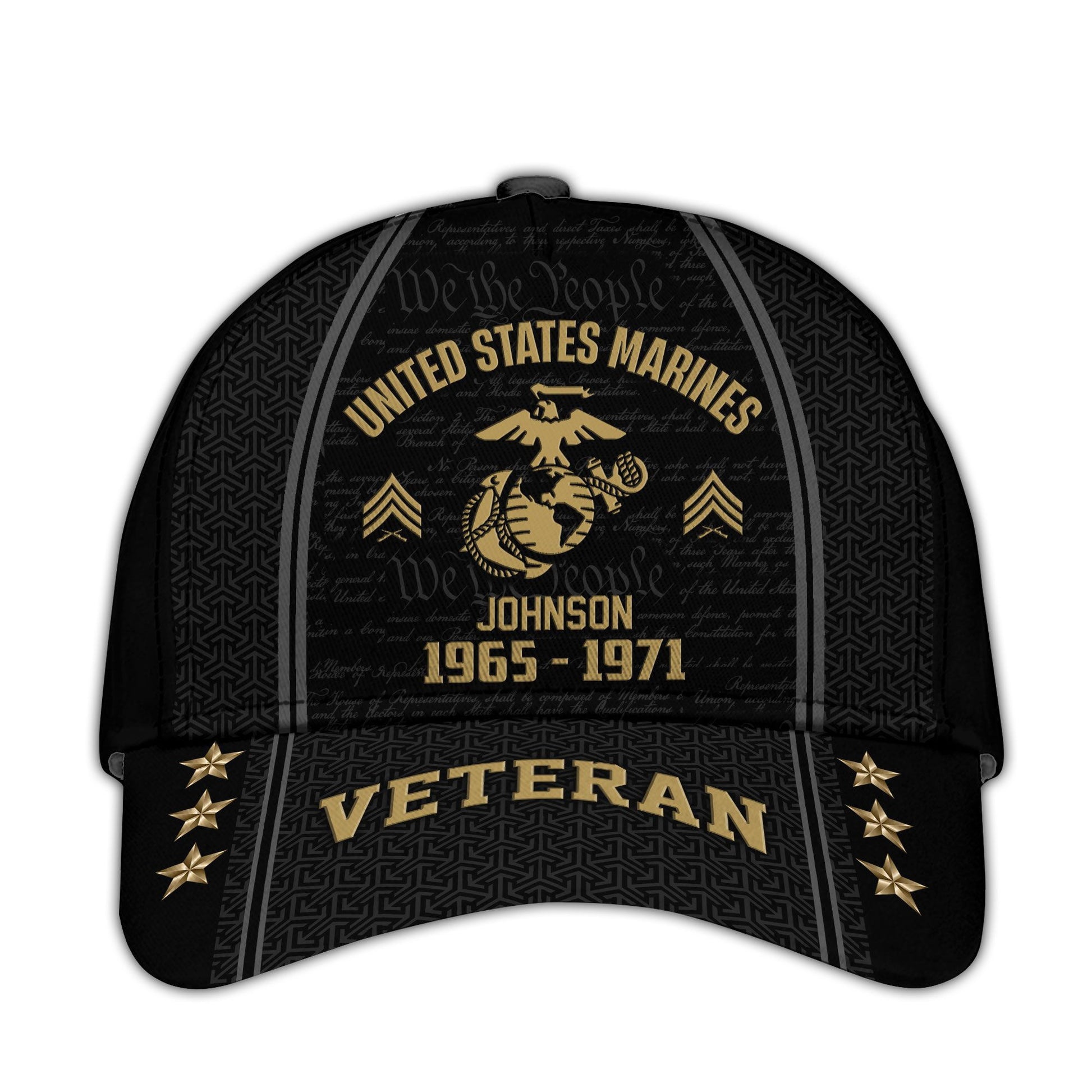 USMC Custom Cap VPVC005703, Gifts For Marine Veteran, Best Gifts On Father's Day, Armed Forces Day, Independence Day, Veterans Day.