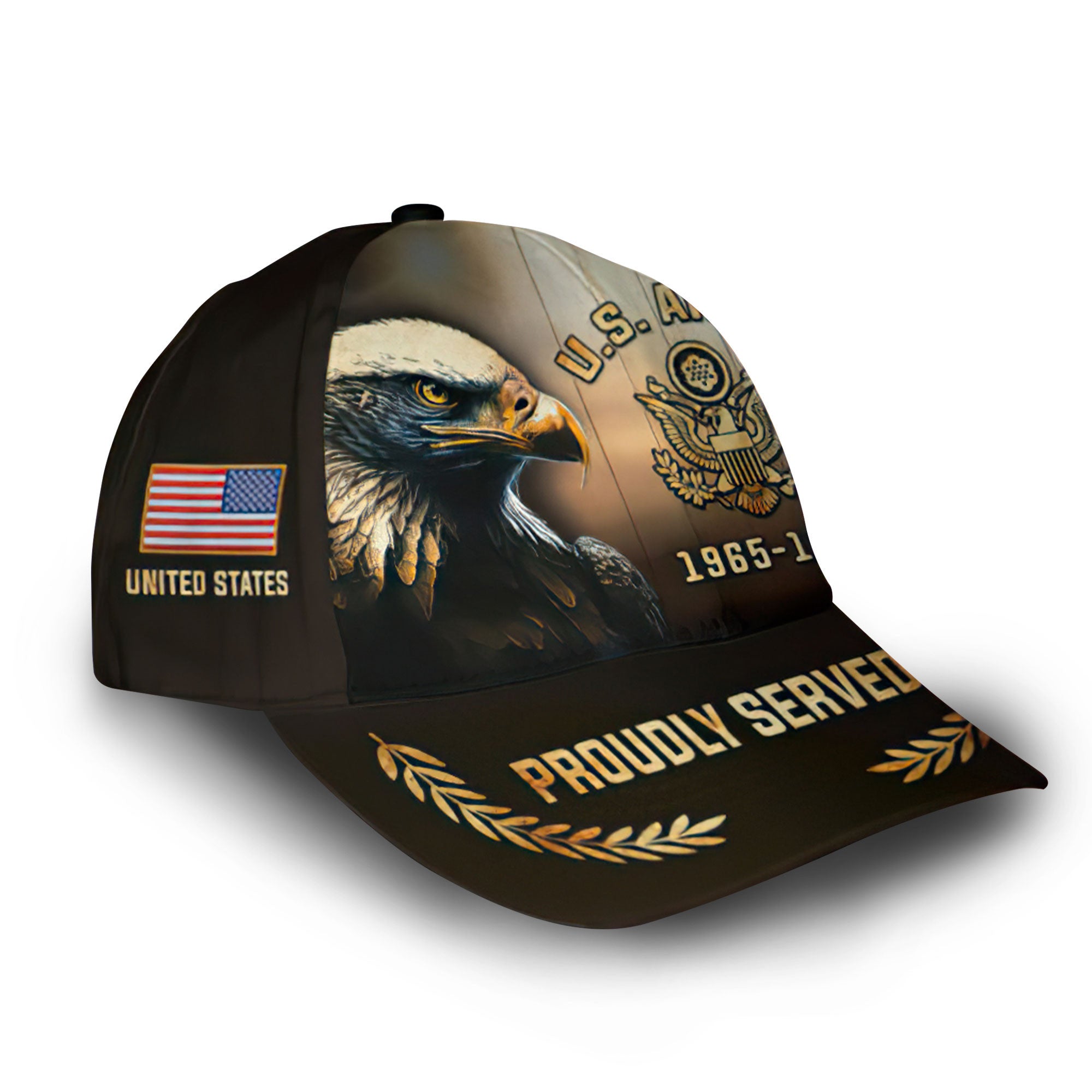 Premium Custom Name, Rank, Year, US Army Cap VPVC005801, Gifts For Army Veteran, Gifts For Dad, For Husband, Best Gifts On Father's Day, Independence Day, Veterans Day.