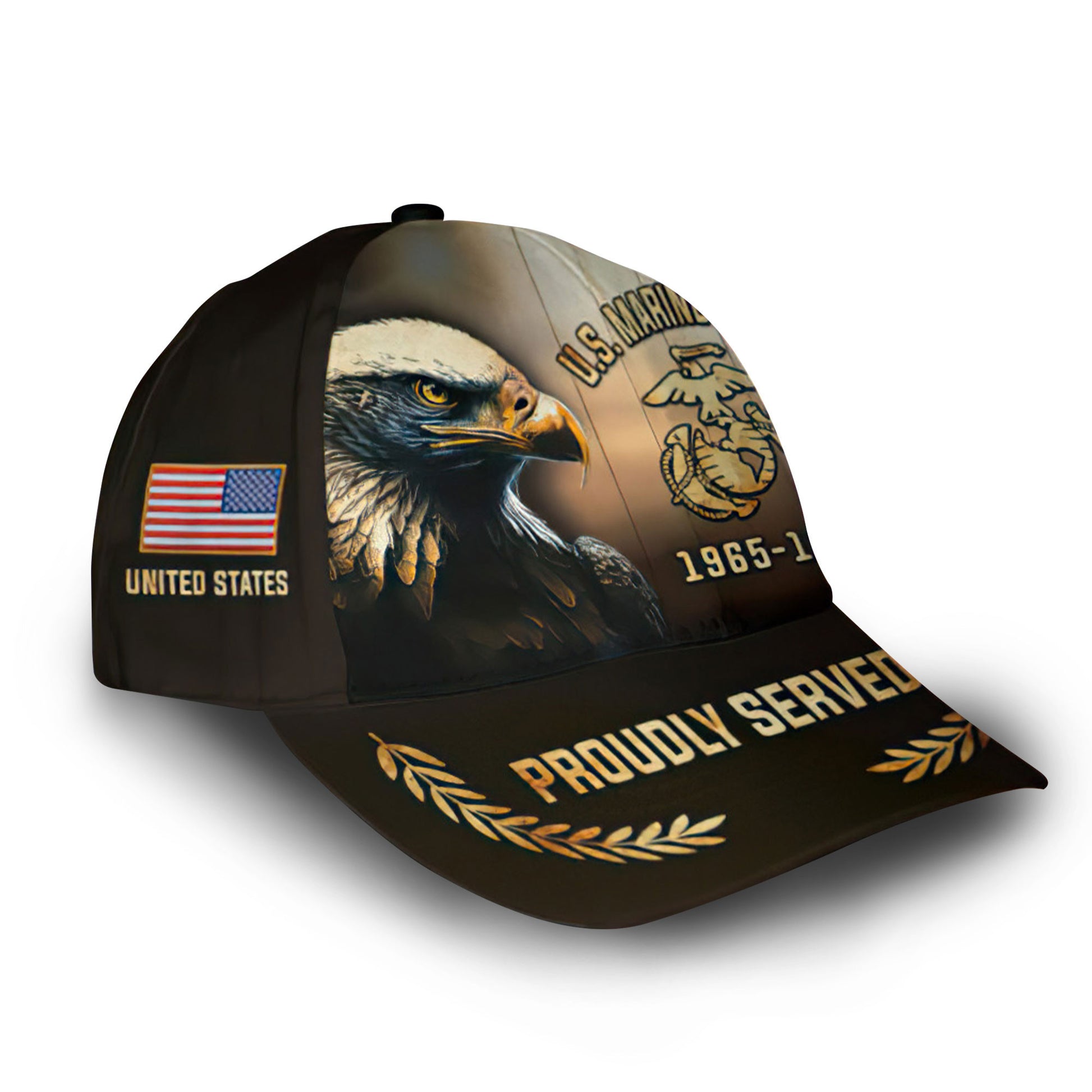 Premium Custom Name, Rank, Year, USMC Cap VPVC005803, Gifts For Marine Veteran, Best Gifts On Father's Day, Independence Day, Veterans Day.