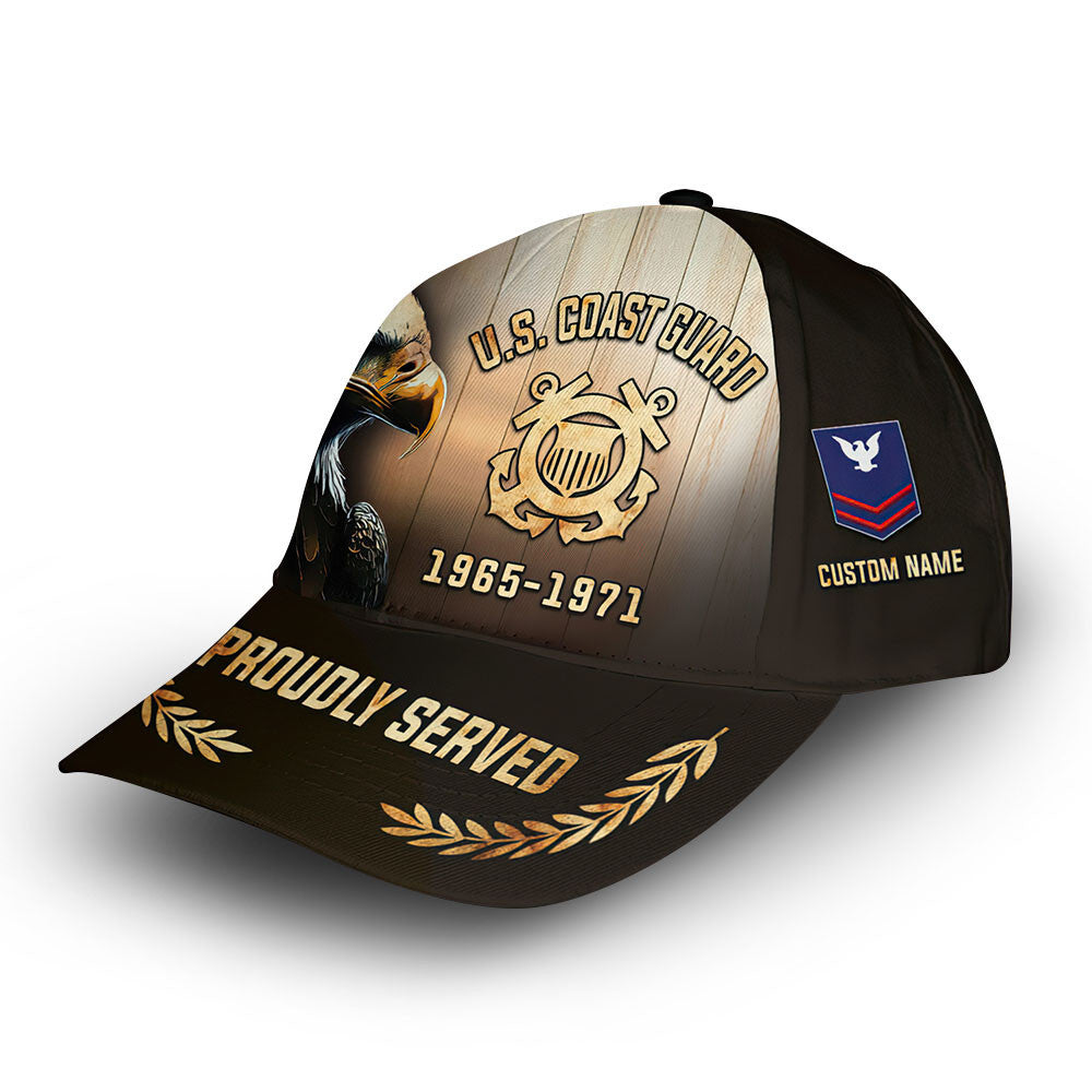 Premium Custom USCG Cap VPVC005805, Gifts For Coast Guard Veteran, Best Gifts On Father's Day, Independence Day, Veterans Day.