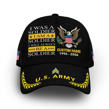 Premium US Army Veteran Custom Cap VPVC005901, Gifts For Army Veteran, Best Gifts On Independence Day, Veterans Day.