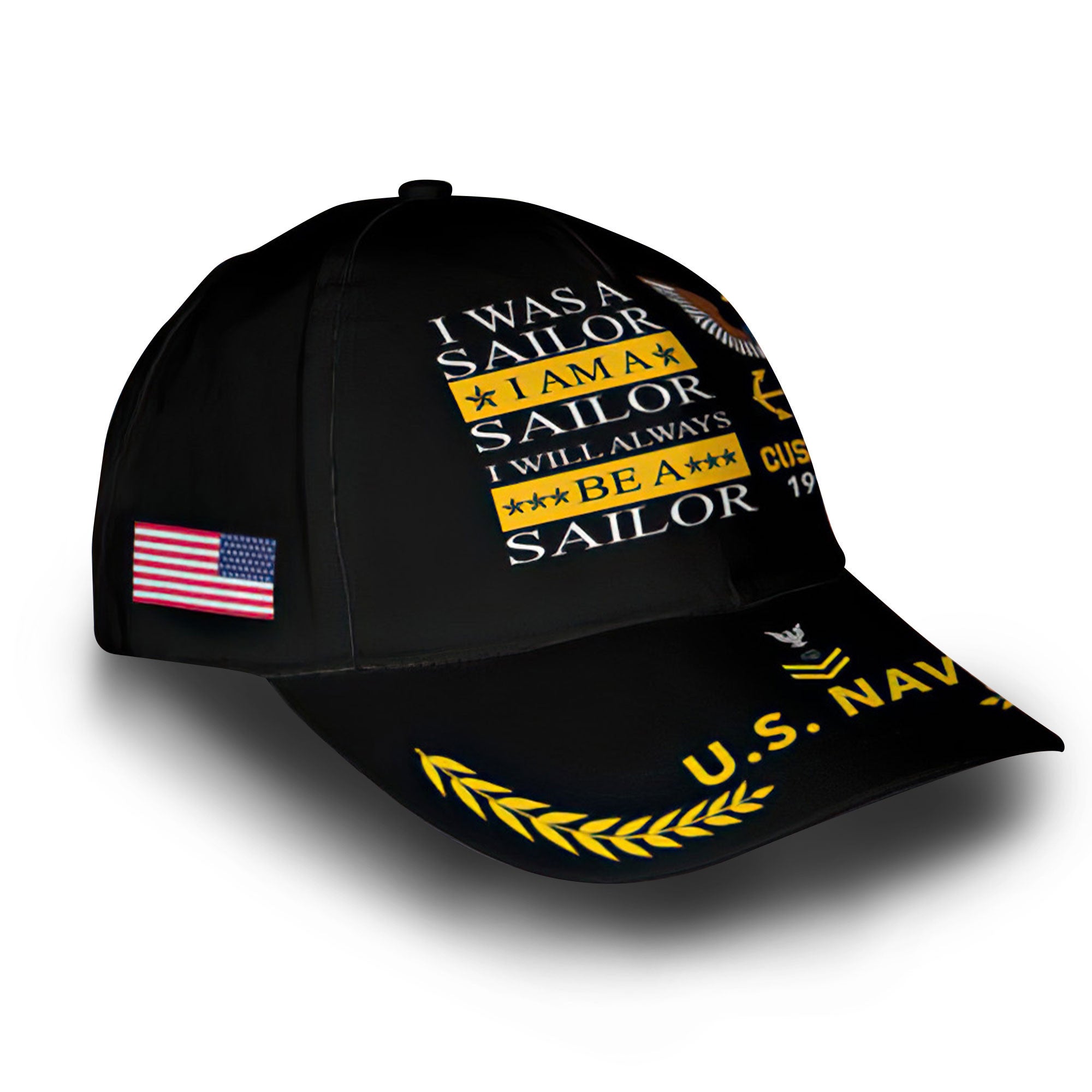 Premium US Navy Veteran Custom Cap VPVC005902, Gifts For Navy Veteran, Best Gifts On Independence Day, Veterans Day.
