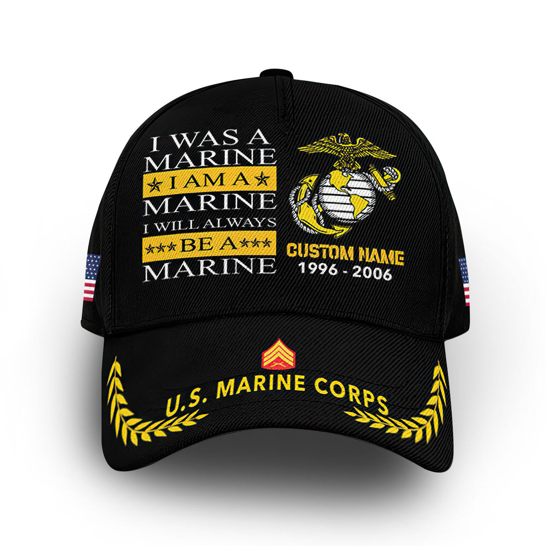 Premium USMC Veteran Custom Cap VPVC005903, Gifts For Marine Veteran, Best Gifts On Independence Day, Veterans Day.
