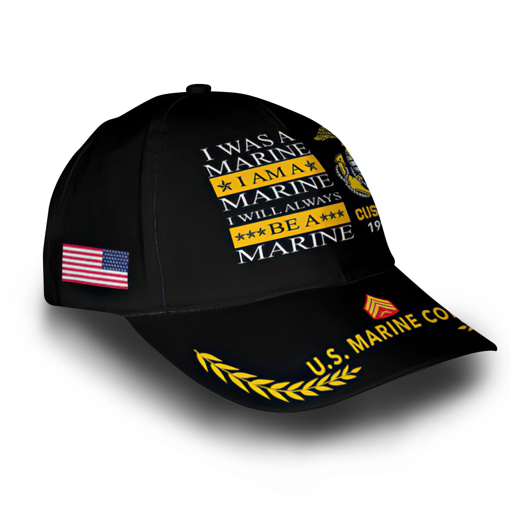 Premium USMC Veteran Custom Cap VPVC005903, Gifts For Marine Veteran, Best Gifts On Independence Day, Veterans Day.