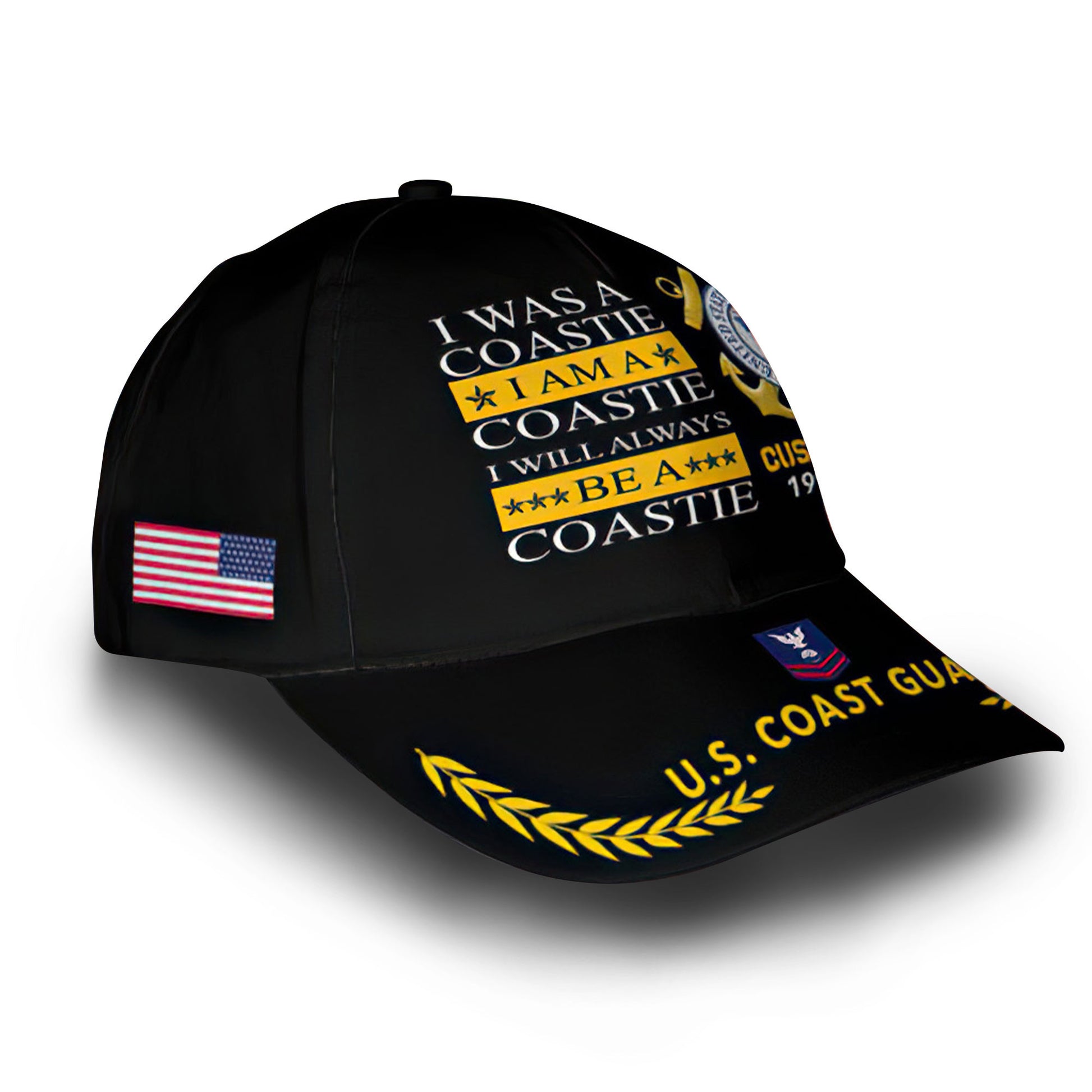 Premium USCG Veteran Custom Cap VPVC005905, Gifts For Coast Guard Veteran, Best Gifts On Independence Day, Veterans Day.