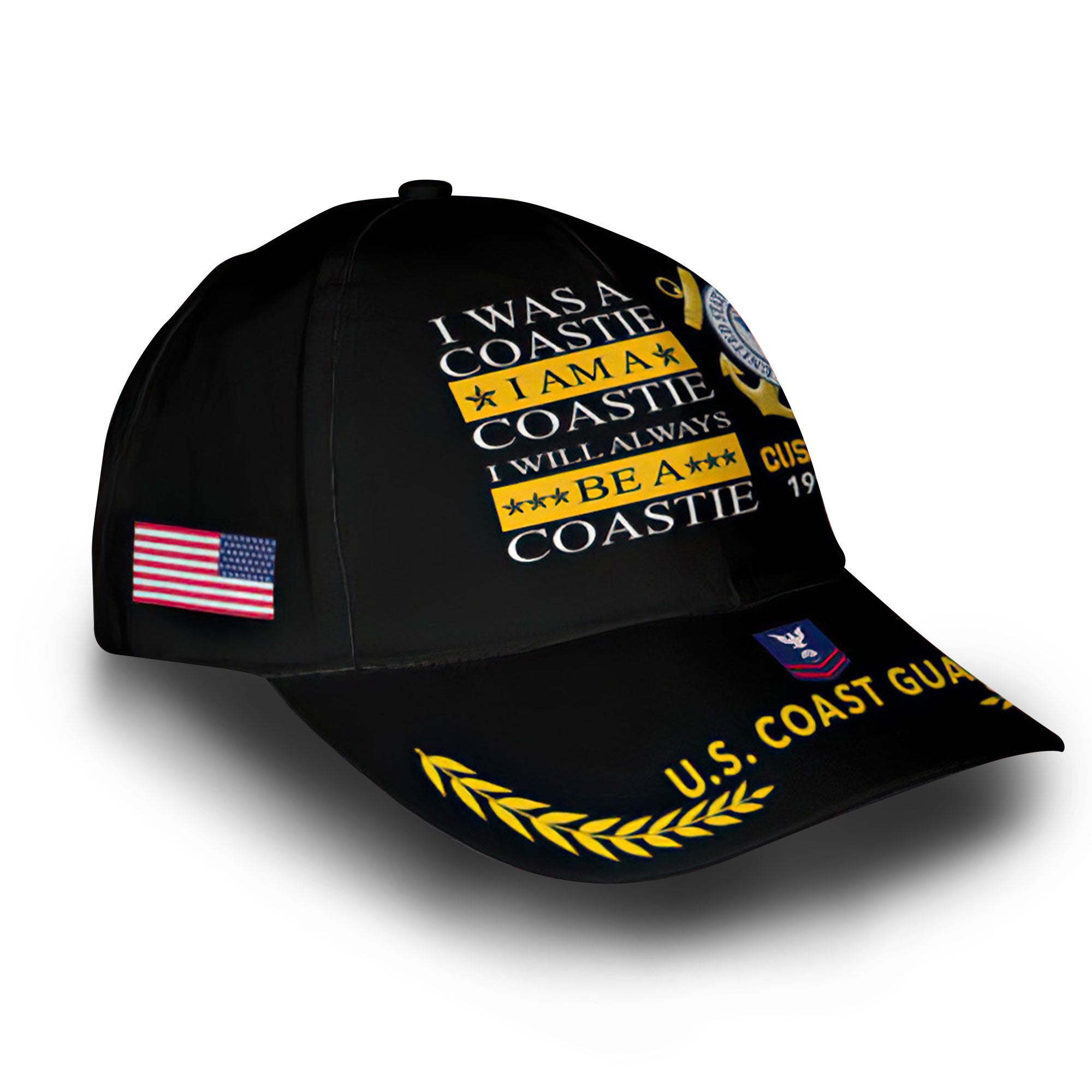 Premium USCG Veteran Custom Cap VPVC005905, Gifts For Coast Guard Veteran, Best Gifts On Independence Day, Veterans Day.