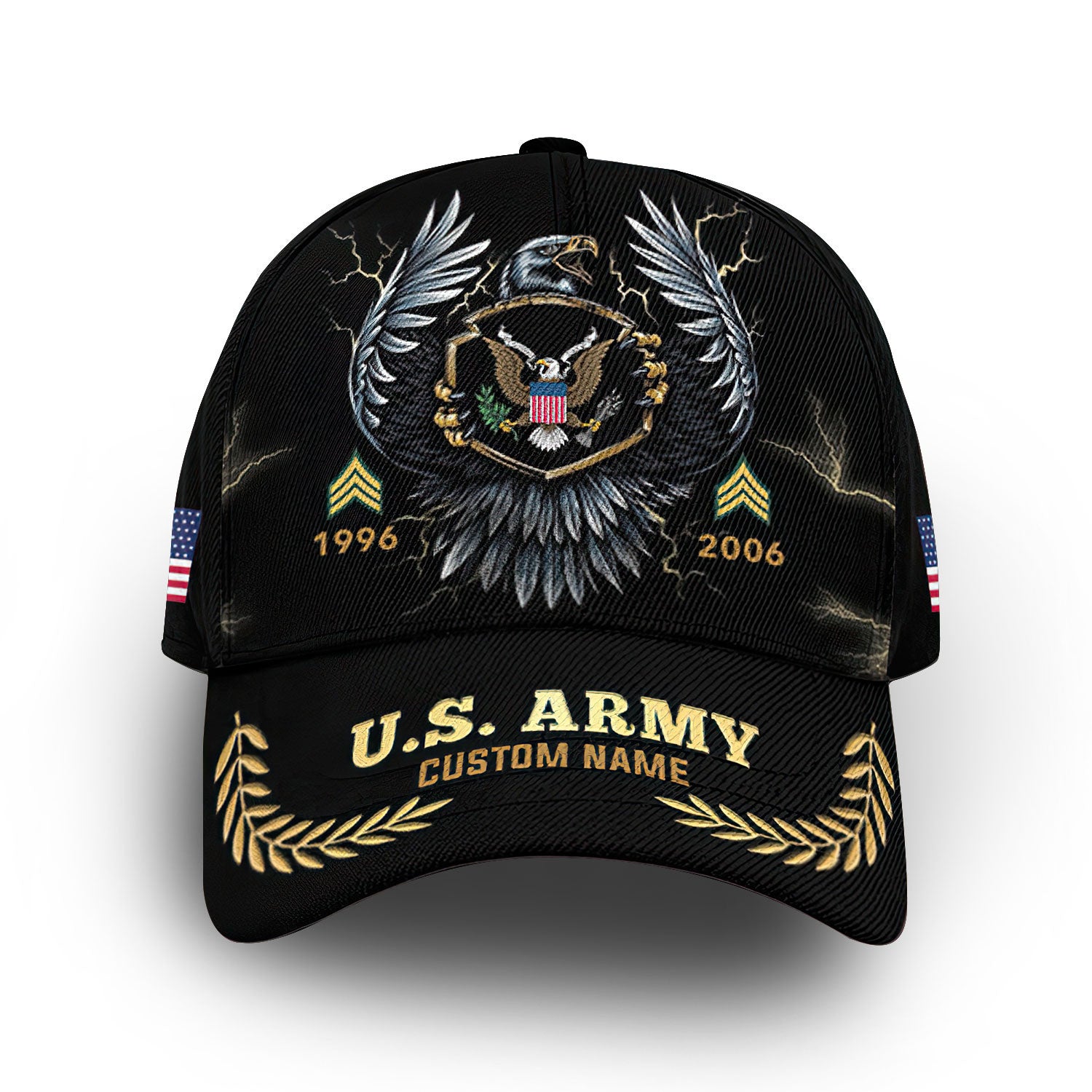 Premium Custom US Army Cap VPVC006201, Gifts For Army Veteran, Gifts For Dad, For Husband, Best Gifts On Father's Day, Armed Forces Day, Independence Day, Veterans Day.