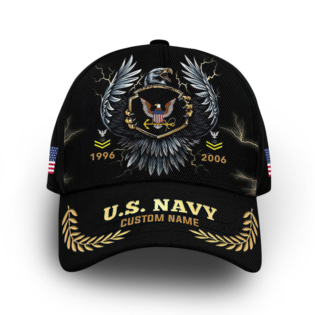 Premium Custom US Navy Cap VPVC006202, Gifts For Navy Veteran, Gifts For Dad, For Husband, Best Gifts On Father's Day, Armed Forces Day, Independence Day, Veterans Day.