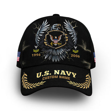 Premium Custom US Navy Cap VPVC006202, Gifts For Navy Veteran, Gifts For Dad, For Husband, Best Gifts On Father's Day, Armed Forces Day, Independence Day, Veterans Day.