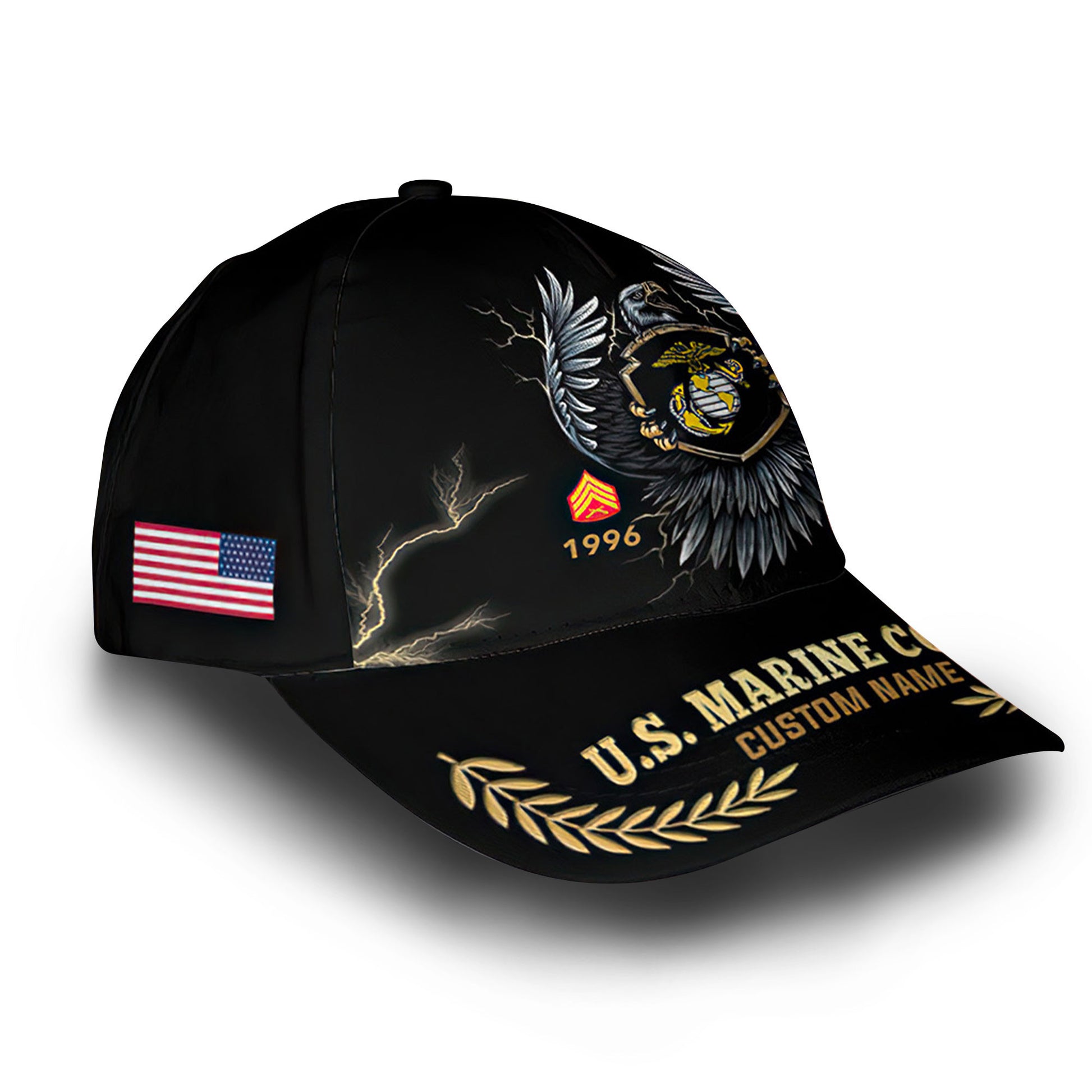 Premium Custom USMC Cap VPVC006203, Gifts For Marine Veteran, Gifts For Dad, For Husband, Best Gifts On Father's Day, Armed Forces Day, Independence Day, Veterans Day.