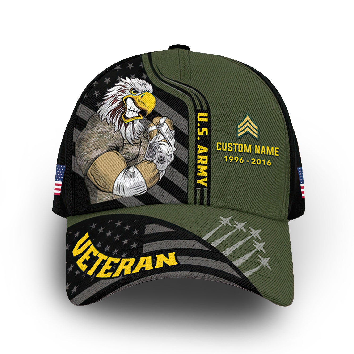 Premium Custom US Army Cap VPVC006301, Gifts For Army Veteran, Gifts For Dad, For Husband, Best Gifts On Father's Day, Armed Forces Day, Independence Day, Veterans Day.