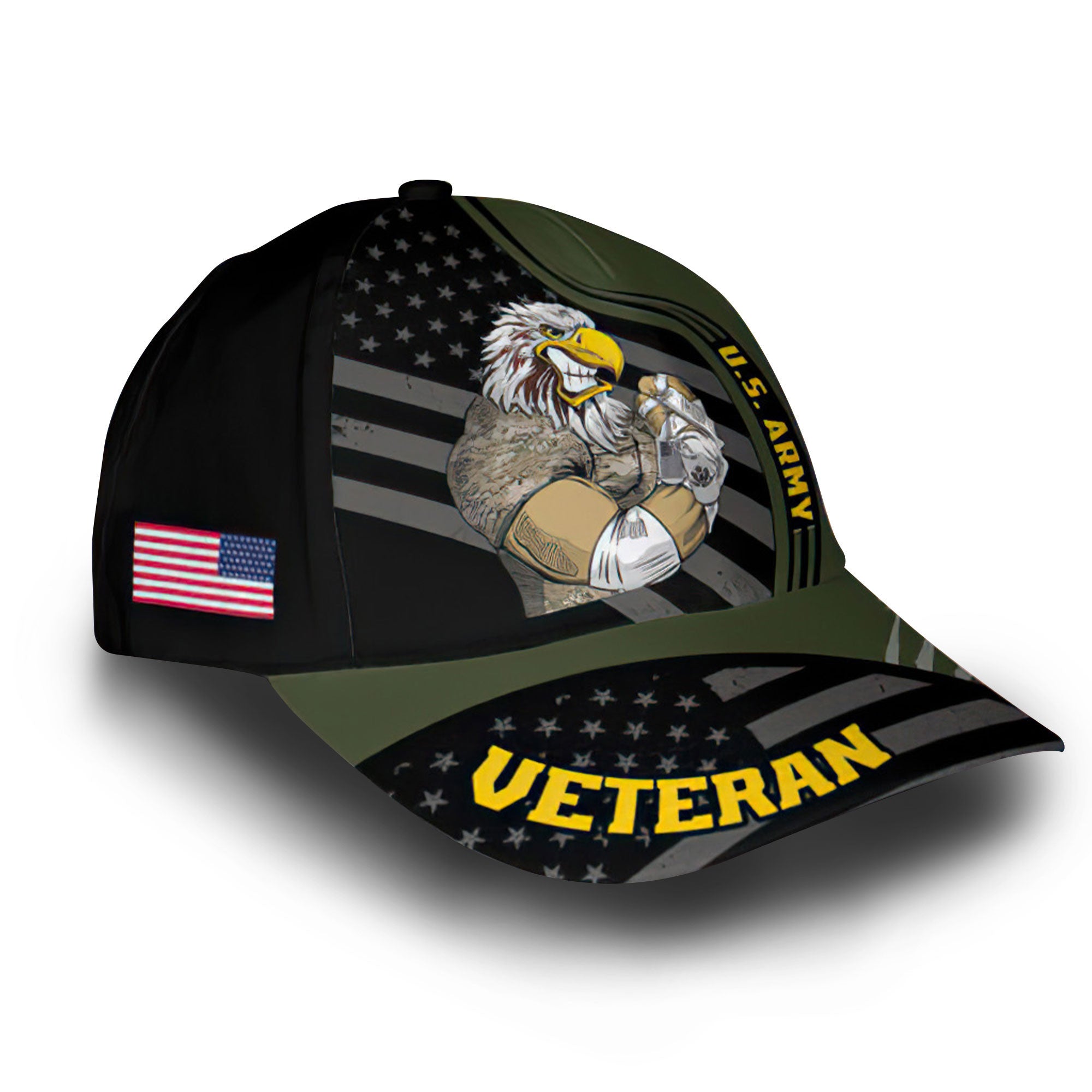 Premium Custom US Army Cap VPVC006301, Gifts For Army Veteran, Gifts For Dad, For Husband, Best Gifts On Father's Day, Armed Forces Day, Independence Day, Veterans Day.