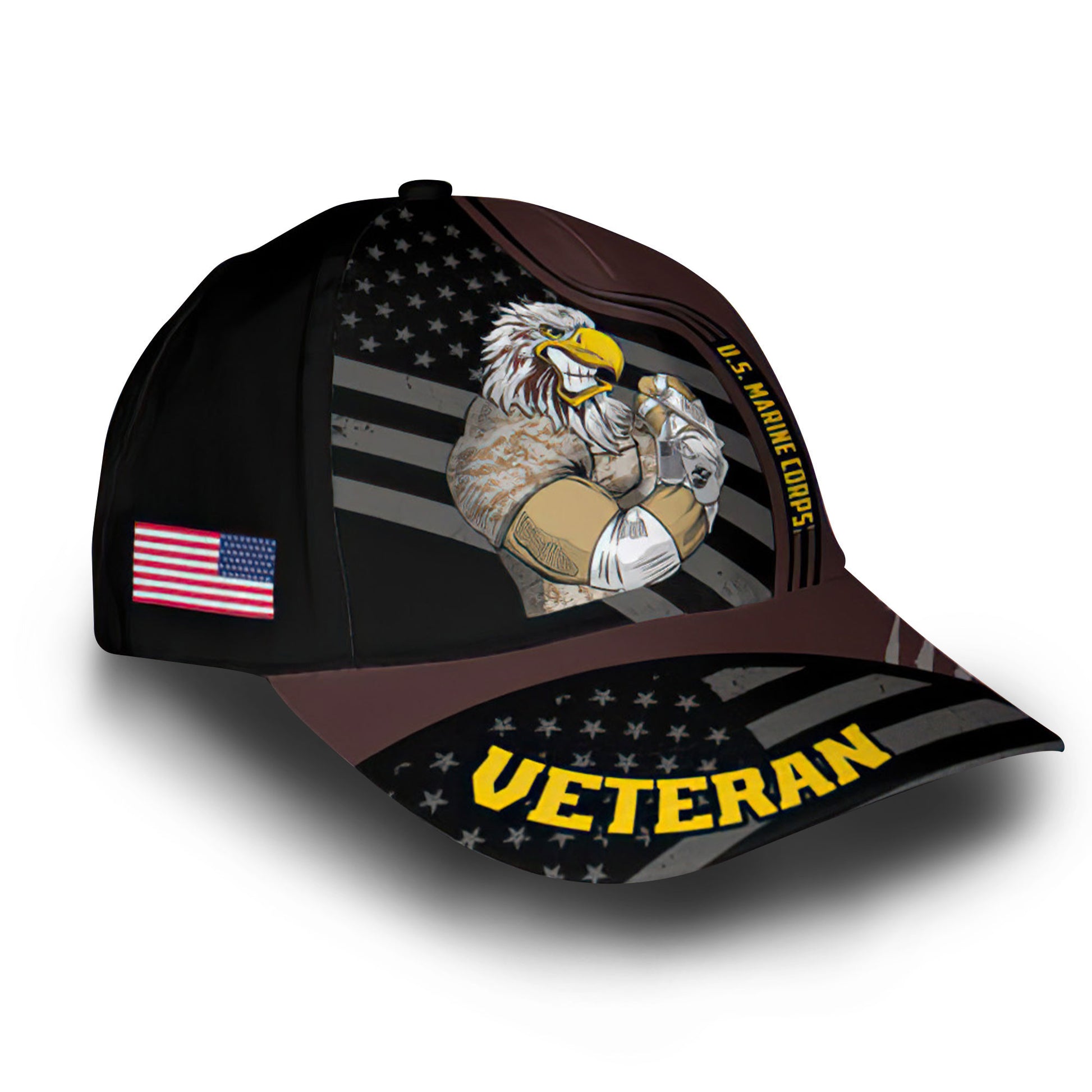 Premium Custom USMC Cap VPVC006303, Gifts For Marine Veteran, Gifts For Dad, For Husband, Best Gifts On Father's Day, Armed Forces Day, Independence Day, Veterans Day.