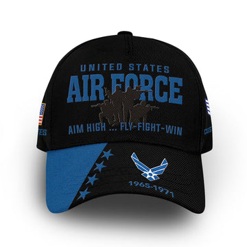 USAF Custom Cap VPVC006504, Gifts For Air Force Veteran, Best Gifts On Father's Day, Armed Forces Day, Independence Day, Veterans Day.