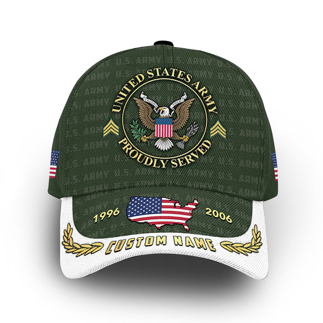 Unique Custom Name, Rank, Year, US Army Cap VPVC006601, Gifts For Army Veteran, Gifts For Dad, For Husband, Best Gifts On Father's Day, Independence Day, Veterans Day.