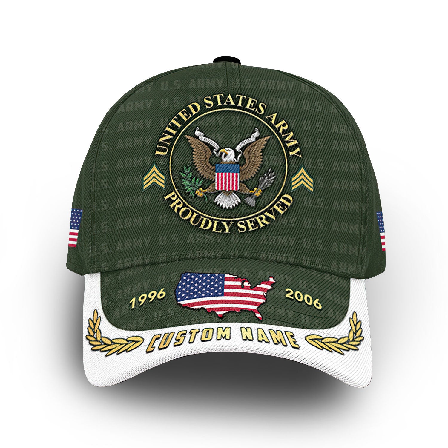 Unique Custom Name, Rank, Year, US Army Cap VPVC006601, Gifts For Army Veteran, Gifts For Dad, For Husband, Best Gifts On Father's Day, Independence Day, Veterans Day.