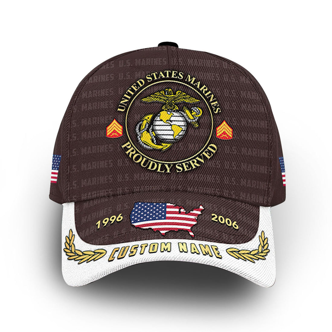 Unique Custom Name, Rank, Year, USMC Cap VPVC006603, Gifts For Marine Veteran, Gifts For Dad, For Husband, Best Gifts On Father's Day, Independence Day, Veterans Day.