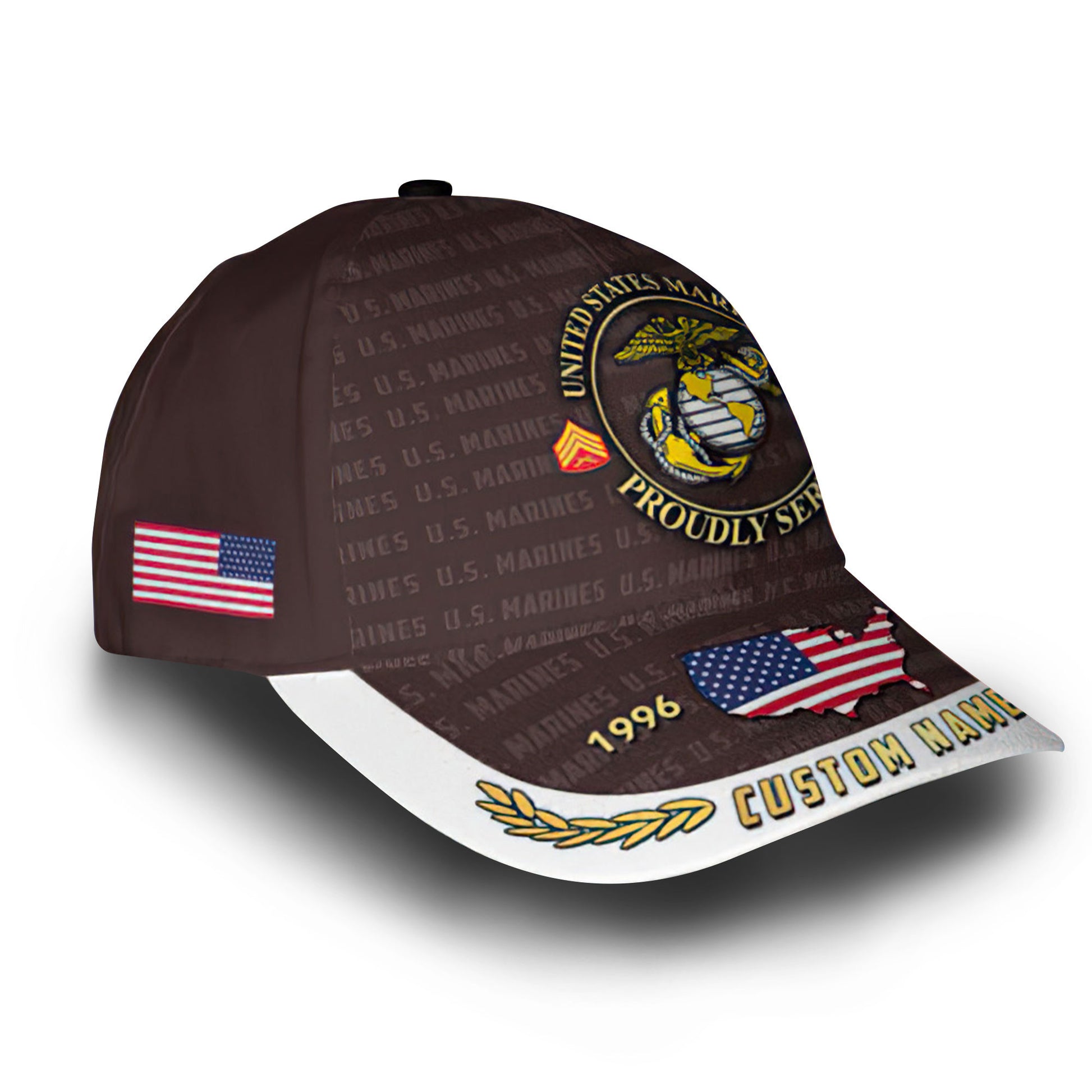 Unique Custom Name, Rank, Year, USMC Cap VPVC006603, Gifts For Marine Veteran, Gifts For Dad, For Husband, Best Gifts On Father's Day, Independence Day, Veterans Day.