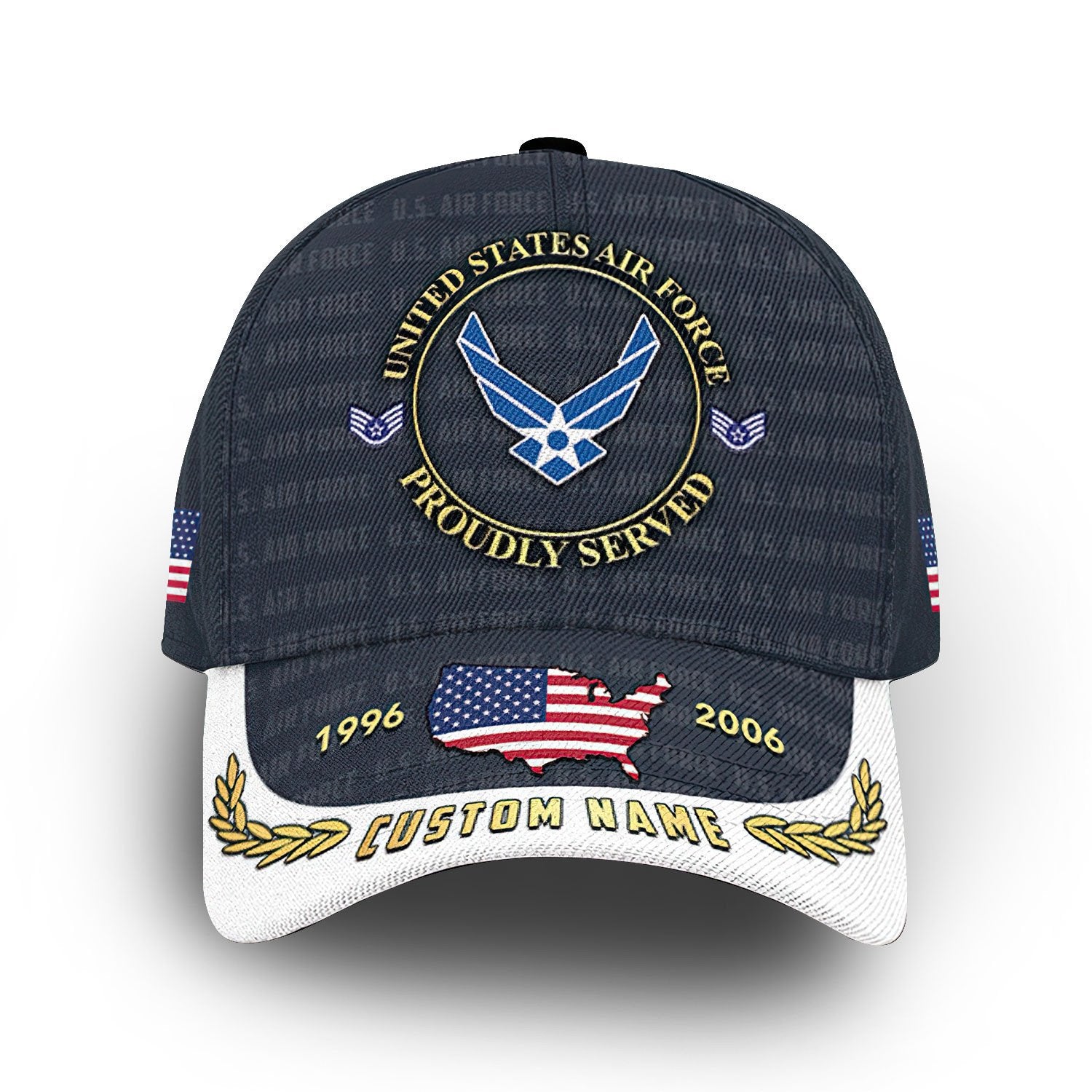 Unique Custom Name, Rank, Year, USAF Cap VPVC006604, Gifts For Air Force Veteran, Gifts For Dad, For Husband, Best Gifts On Father's Day, Independence Day, Veterans Day.