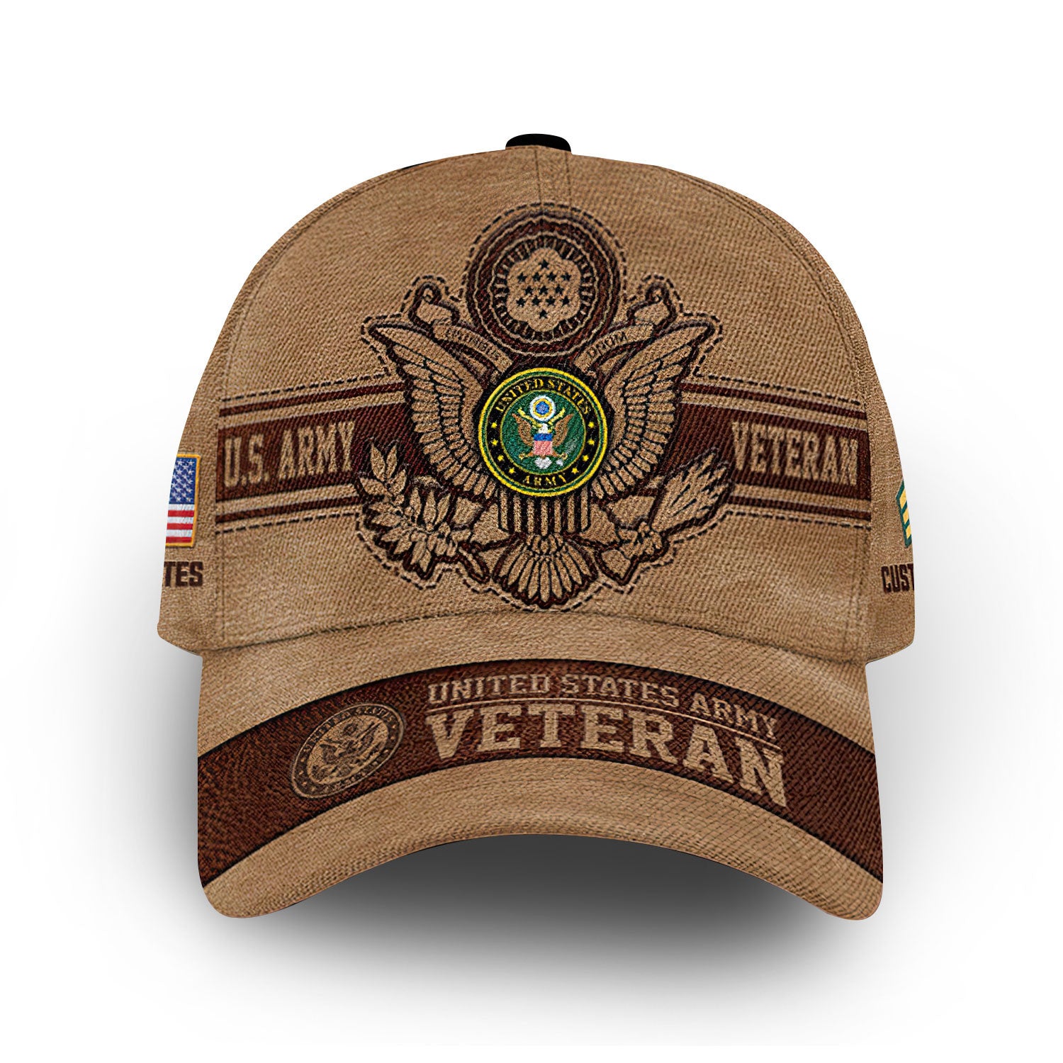 Unique Custom Name, Rank, Year, US Army Cap VPVC006701, Gifts For Army Veteran, Gifts For Dad, For Husband, Best Gifts On Father's Day, Independence Day, Veterans Day.
