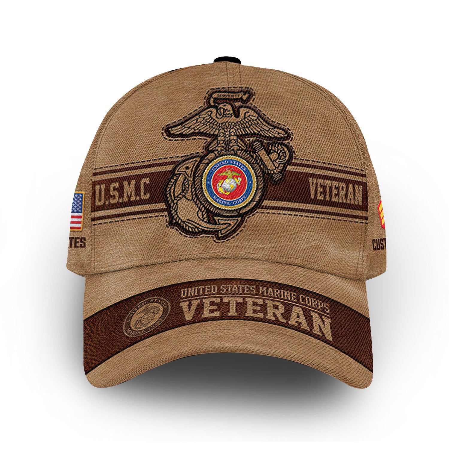 Unique Custom Name, Rank, Year, USMC Cap VPVC006703, Gifts For Marine Veteran, Gifts For Dad, For Husband, Best Gifts On Father's Day, Independence Day, Veterans Day.