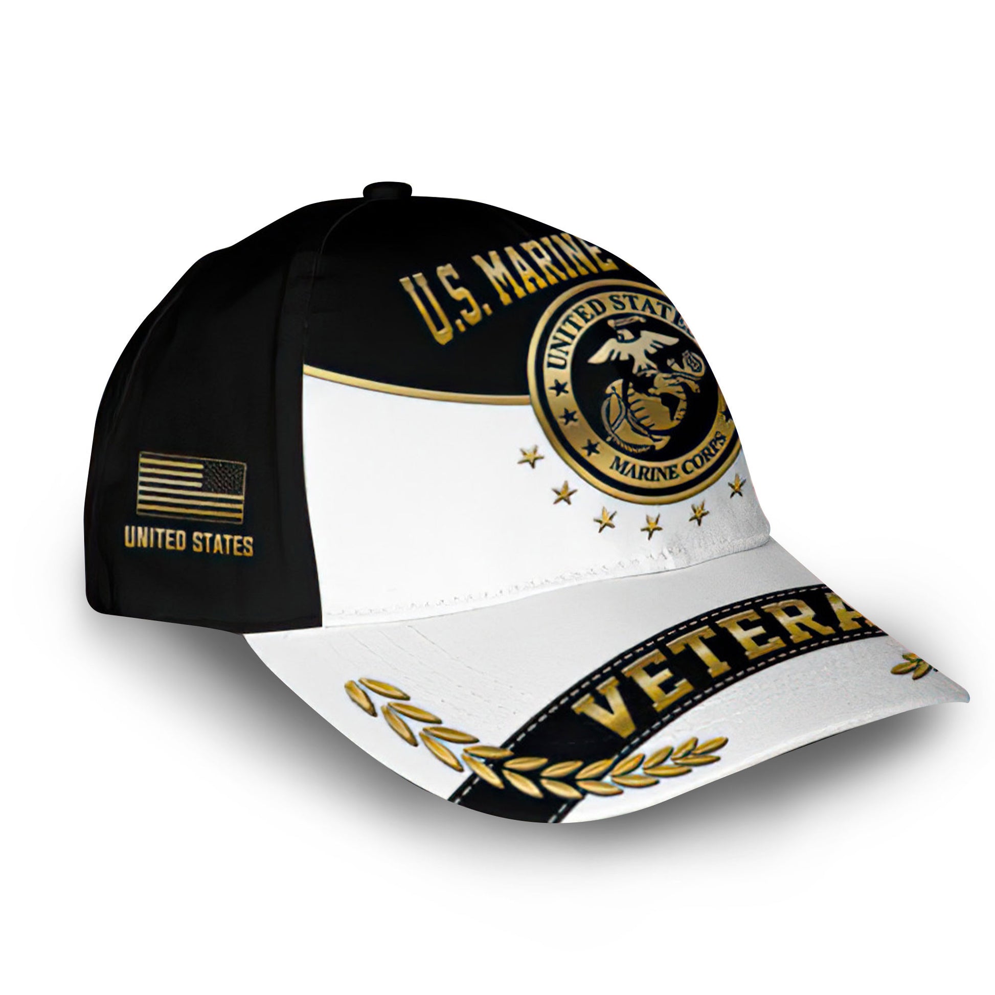 Premium Custom USMC Cap VPVC006803, Gifts For Marine Veteran, Gifts For Dad, For Husband, Best Gifts On Father's Day, Armed Forces Day, Independence Day, Veterans Day.