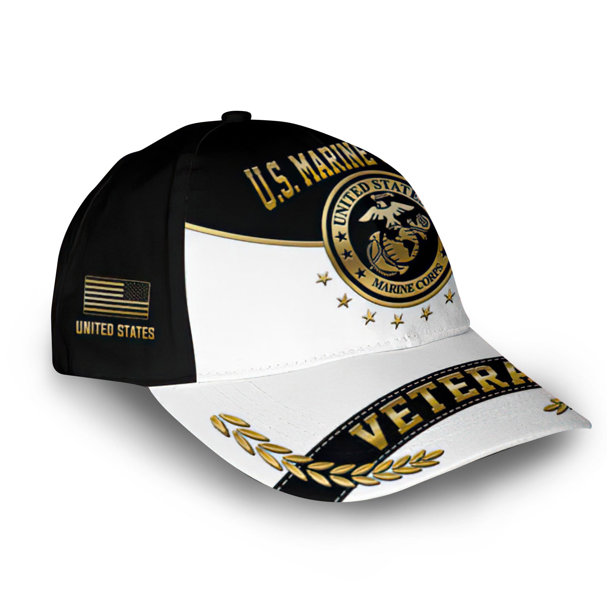Premium Custom USMC Cap VPVC006803, Gifts For Marine Veteran, Gifts For Dad, For Husband, Best Gifts On Father's Day, Armed Forces Day, Independence Day, Veterans Day.
