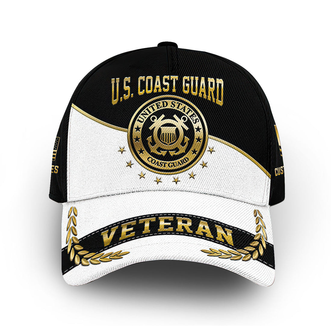 Premium Custom USCG Cap VPVC006805, Gifts For Coast Guard Veteran, Gifts For Dad, For Husband, Best Gifts On Father's Day, Armed Forces Day, Independence Day, Veterans Day.