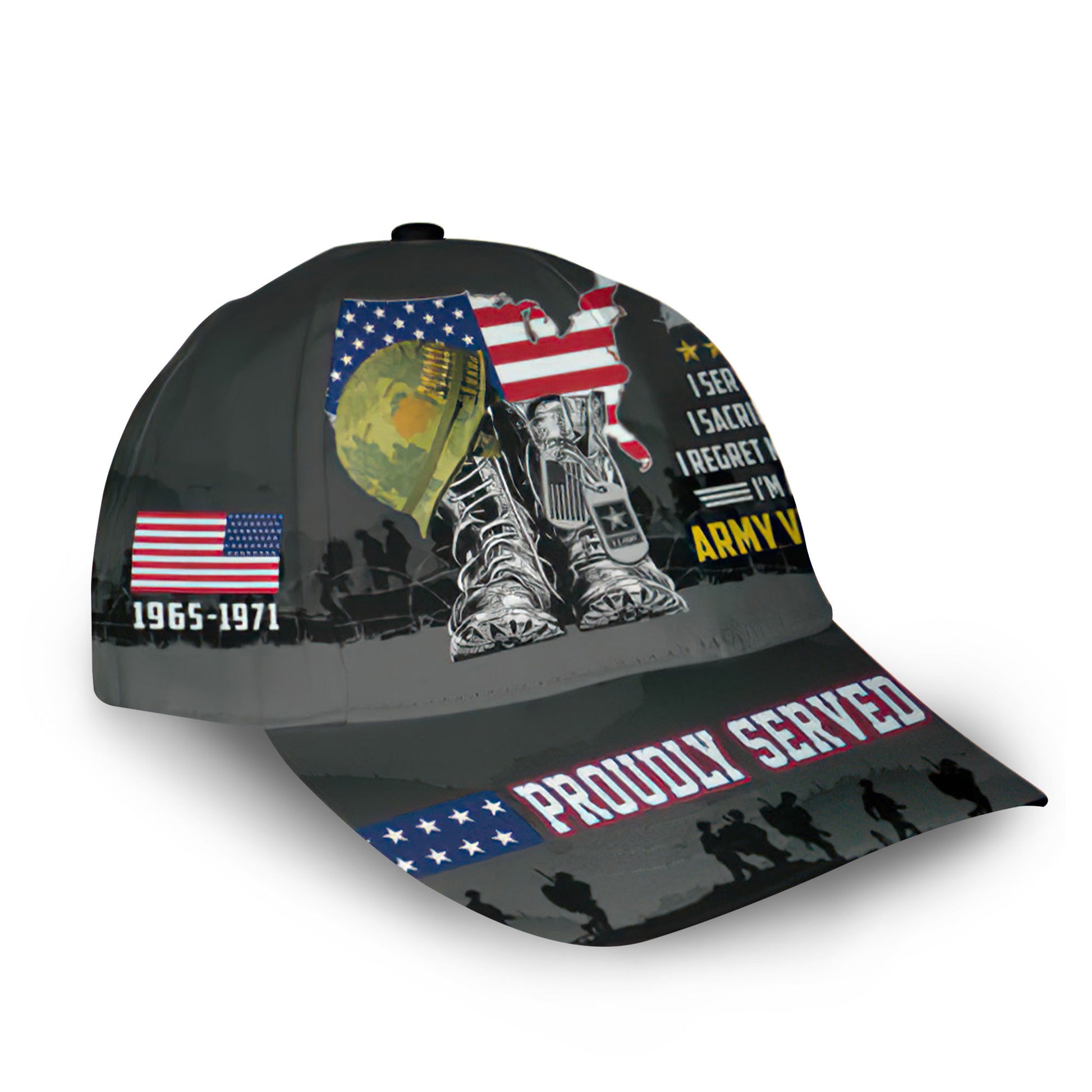 Premium Custom US Army Cap VPVC006901, Gifts For Army Veteran, Gifts For Dad, For Husband, Best Gifts On Father's Day, Armed Forces Day, Independence Day, Veterans Day.