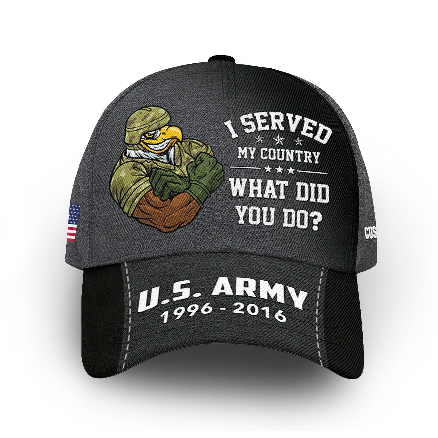 US Army Custom Cap VPVC007001, Gifts For Army Veteran, Best Gifts On Father's Day, Armed Forces Day, Independence Day, Veterans Day.