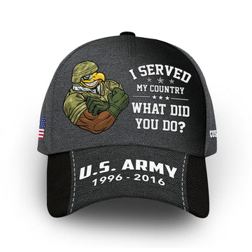 US Army Custom Cap VPVC007001, Gifts For Army Veteran, Best Gifts On Father's Day, Armed Forces Day, Independence Day, Veterans Day.
