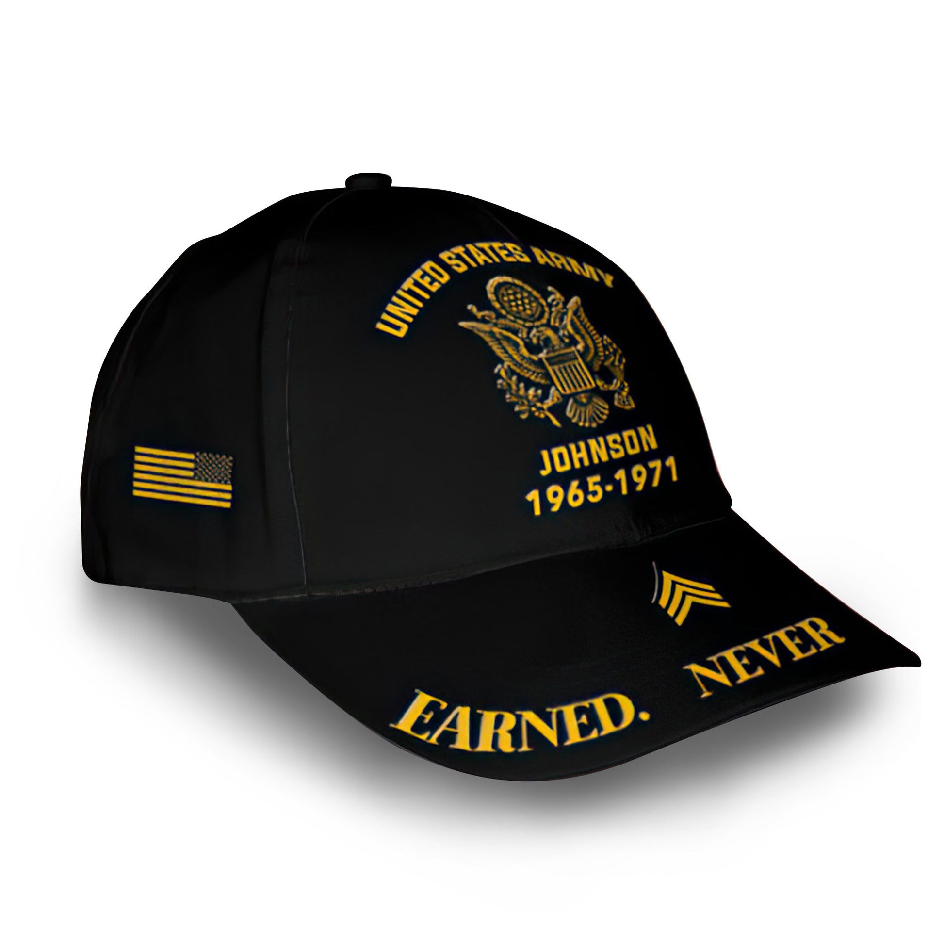 Premium Custom Name, Rank, Year, US Army Cap VPVC007101, Gifts For Army Veteran, Gifts For Dad, For Husband, Best Gifts On Father's Day, Independence Day, Veterans Day.