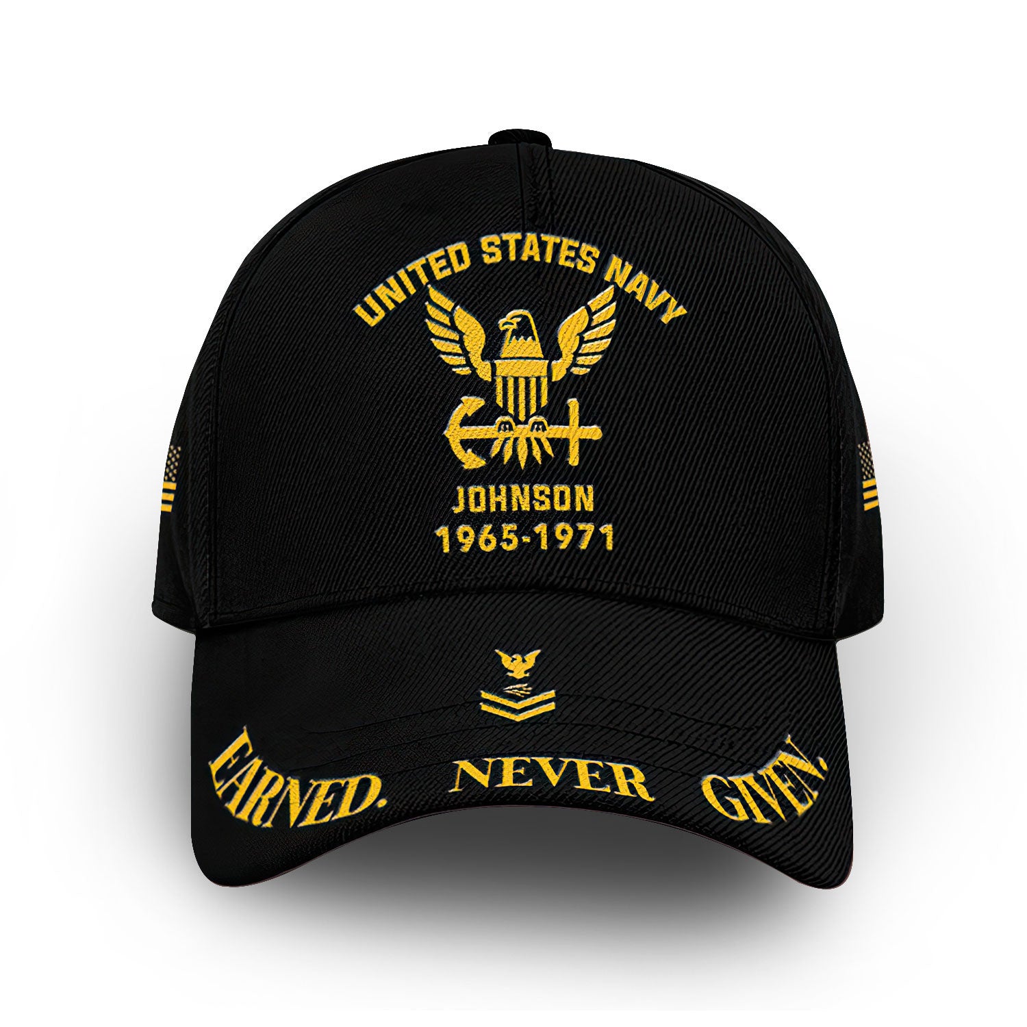Premium Custom Name, Rank, Year, US Navy Cap VPVC007102, Gifts For Navy Veteran, Best Gifts On Father's Day, Independence Day, Veterans Day.