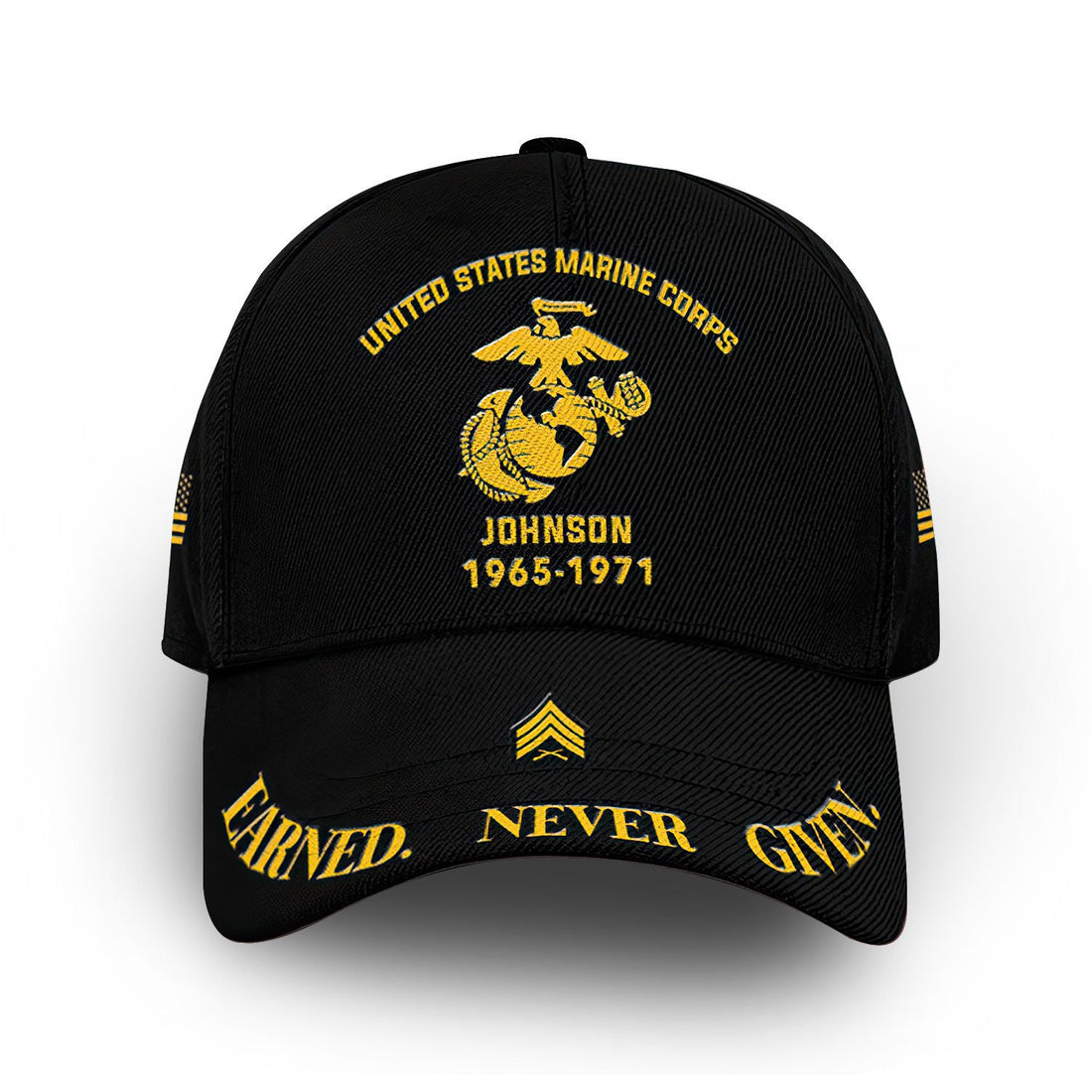 Premium Custom Name, Rank, Year, USMC Cap VPVC007103, Gifts For Marine Veteran, Best Gifts On Father's Day, Independence Day, Veterans Day.