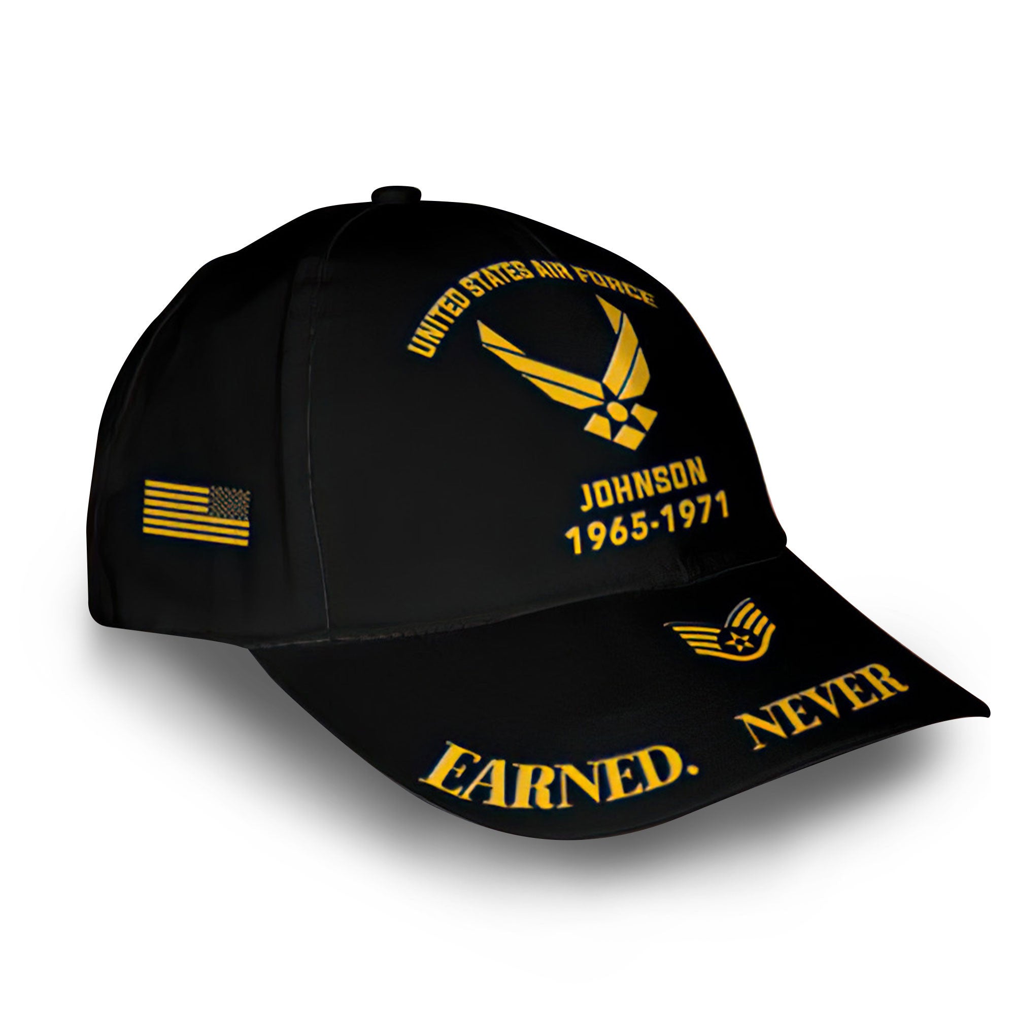 Premium Custom Name, Rank, Year, USAF Cap VPVC007104, Gifts For Air Force Veteran, Best Gifts On Father's Day, Independence Day, Veterans Day.