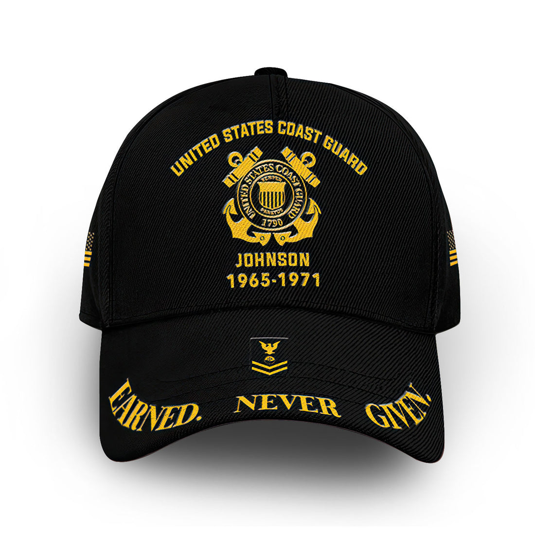 Premium Custom Name, Rank, Year, USCG Cap VPVC007105, Gifts For Coast Guard Veteran, Best Gifts On Father's Day, Independence Day, Veterans Day.