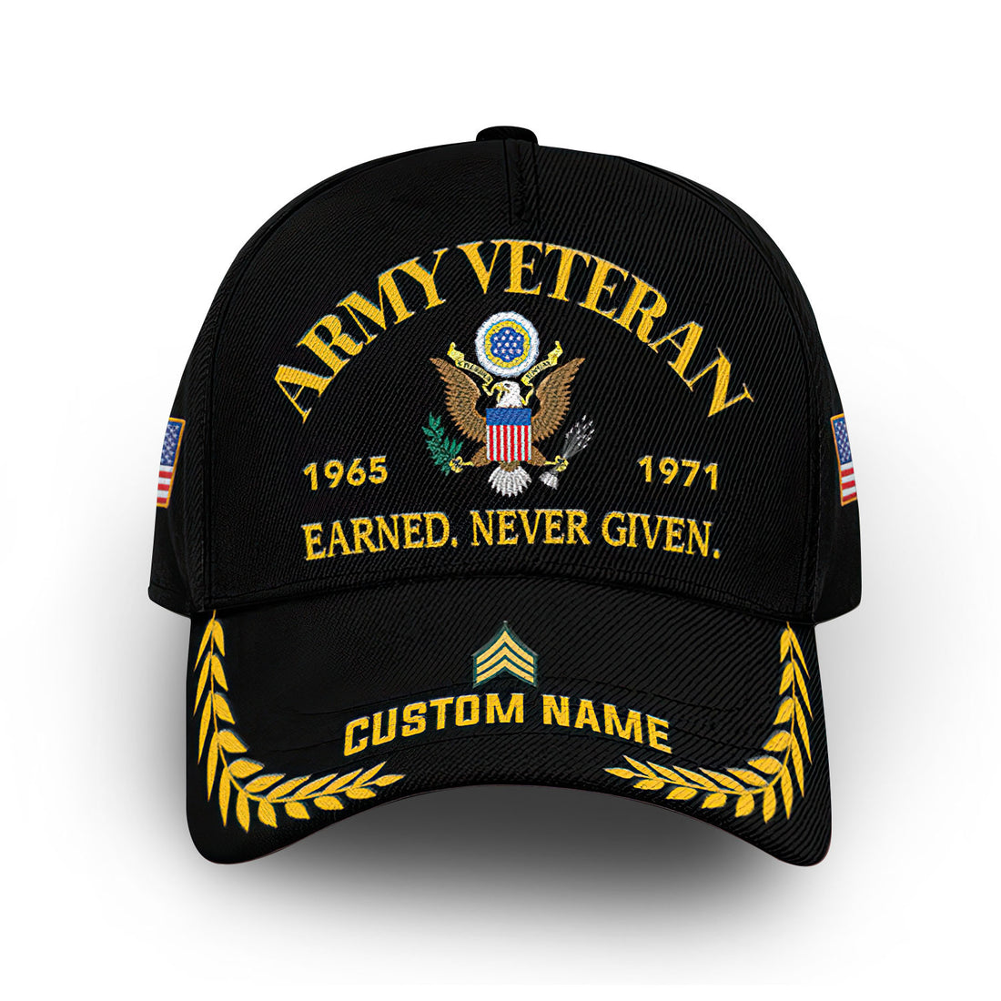 Premium Custom Name, Rank, Year, US Army Cap VPVC007201, Gifts For Army Veteran, Gifts For Dad, For Husband, Best Gifts On Father's Day, Independence Day, Veterans Day.
