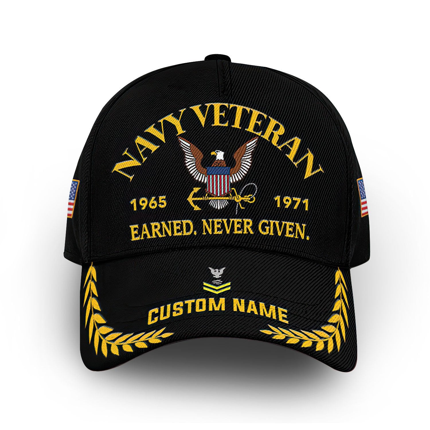 Premium Custom Name, Rank, Year, US Navy Cap VPVC007202, Gifts For Navy Veteran, Best Gifts On Father's Day, Independence Day, Veterans Day.